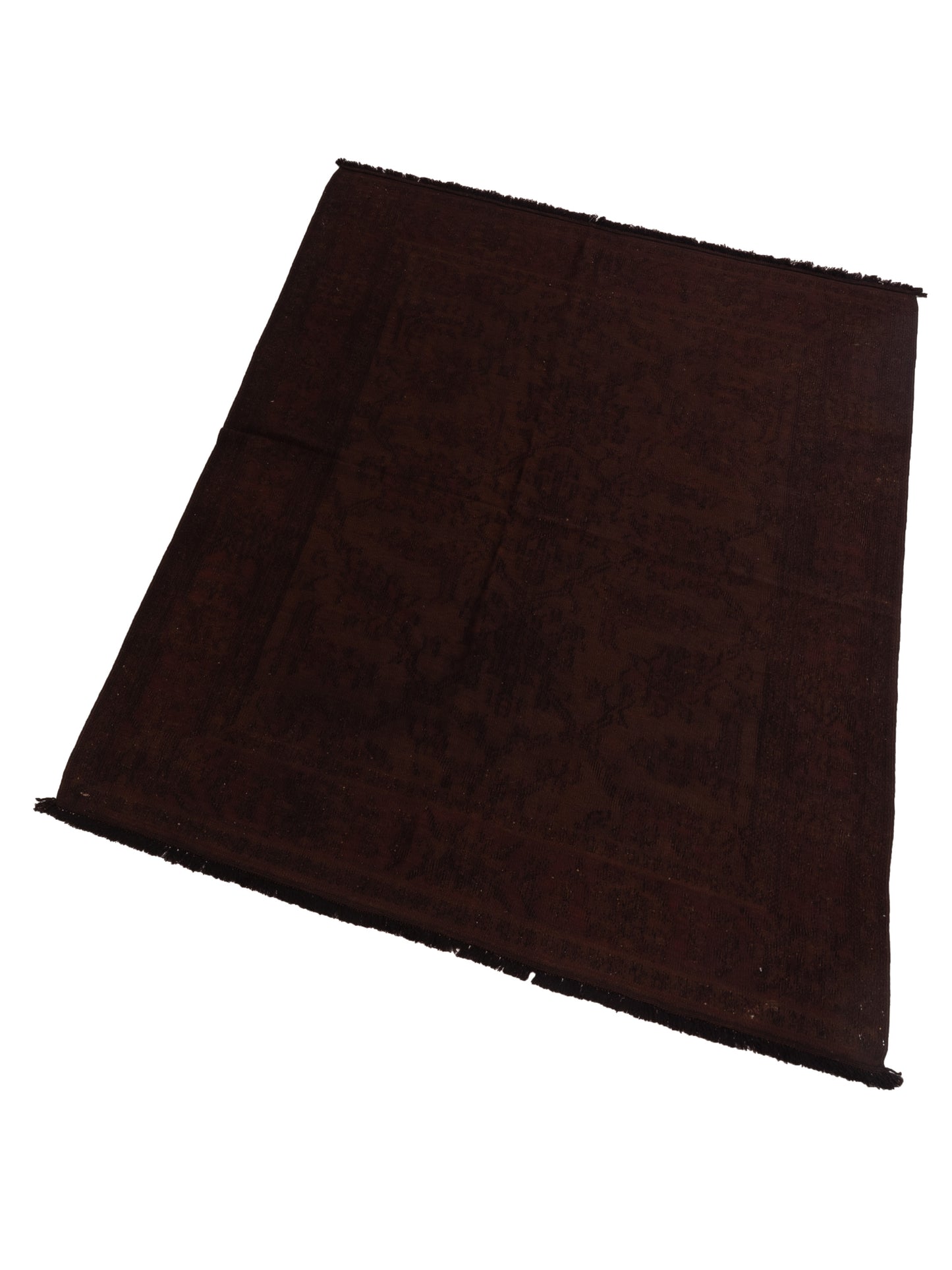 Transilvanian Kilim 70381 Dark Brown 6.5x8.4 Hand Woven Rug