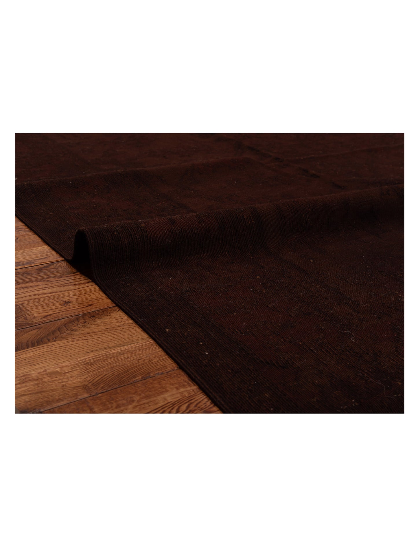 Transilvanian Kilim 70381 Dark Brown 6.5x8.4 Hand Woven Rug
