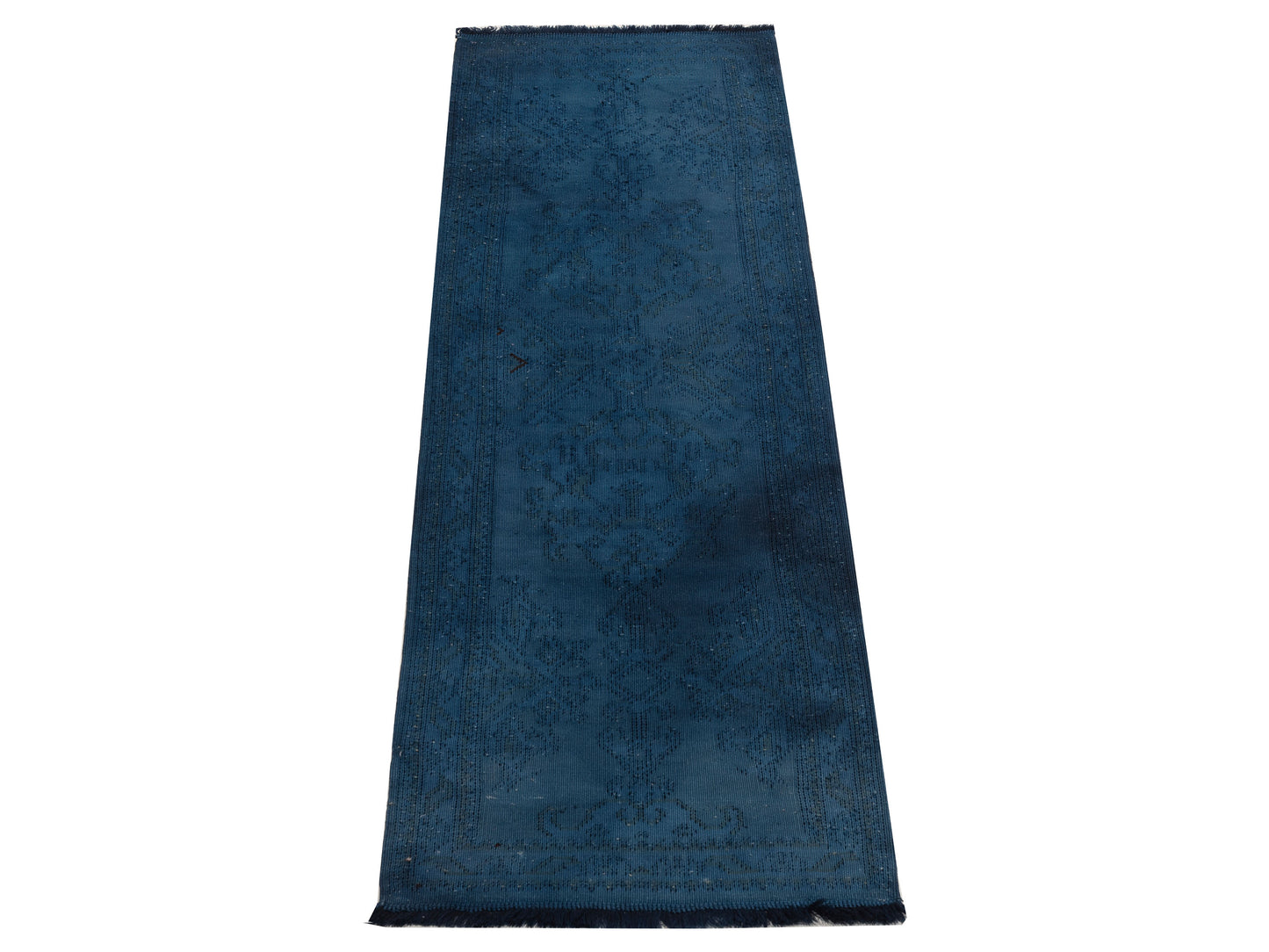 Transilvanian Kilim 70400 Dark Blue 2.5x8.7 Hand Woven Rug