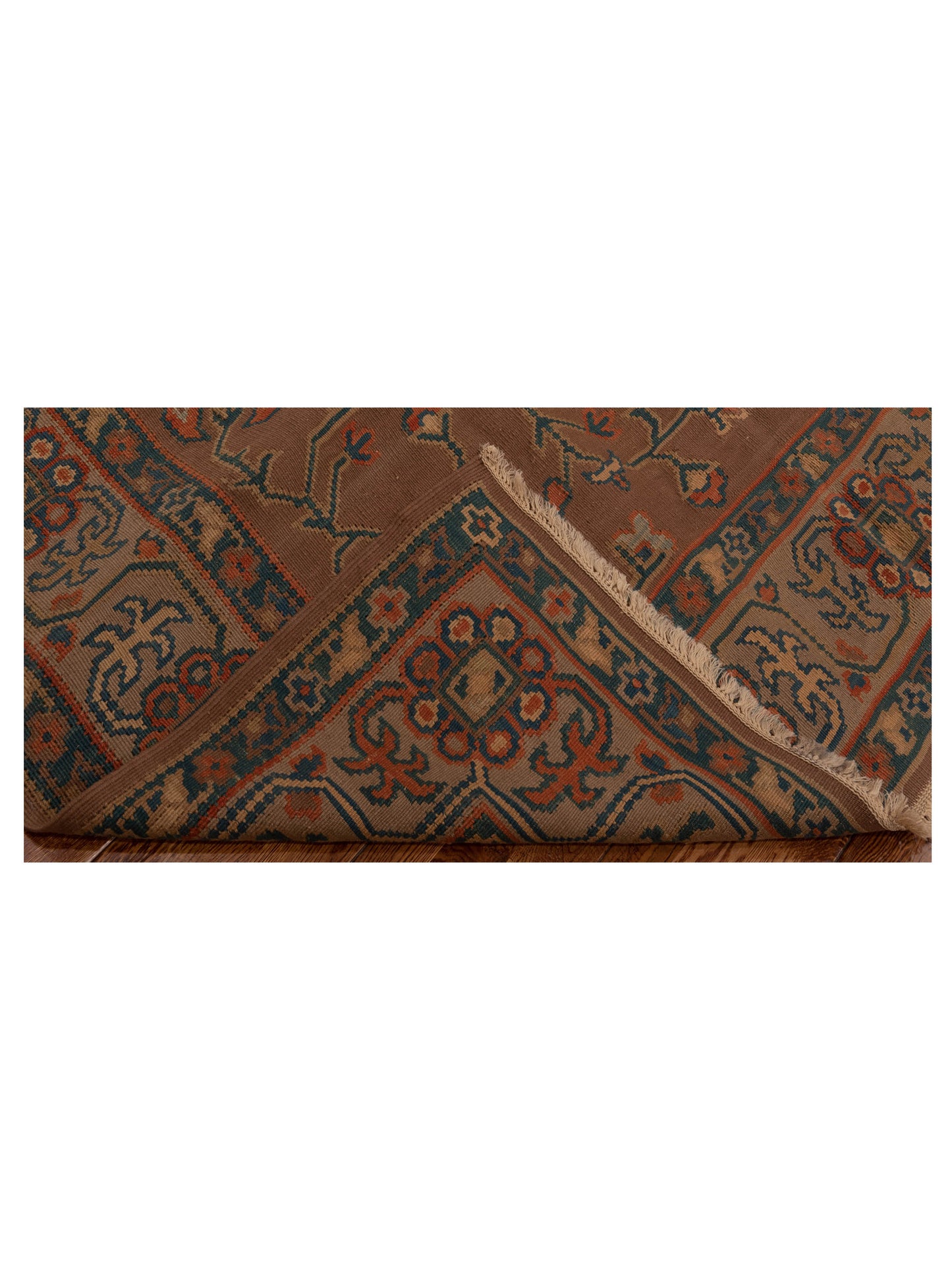 Transilvanian Kilim 70431 Brown Beige 6.8x10 Hand Woven Rug