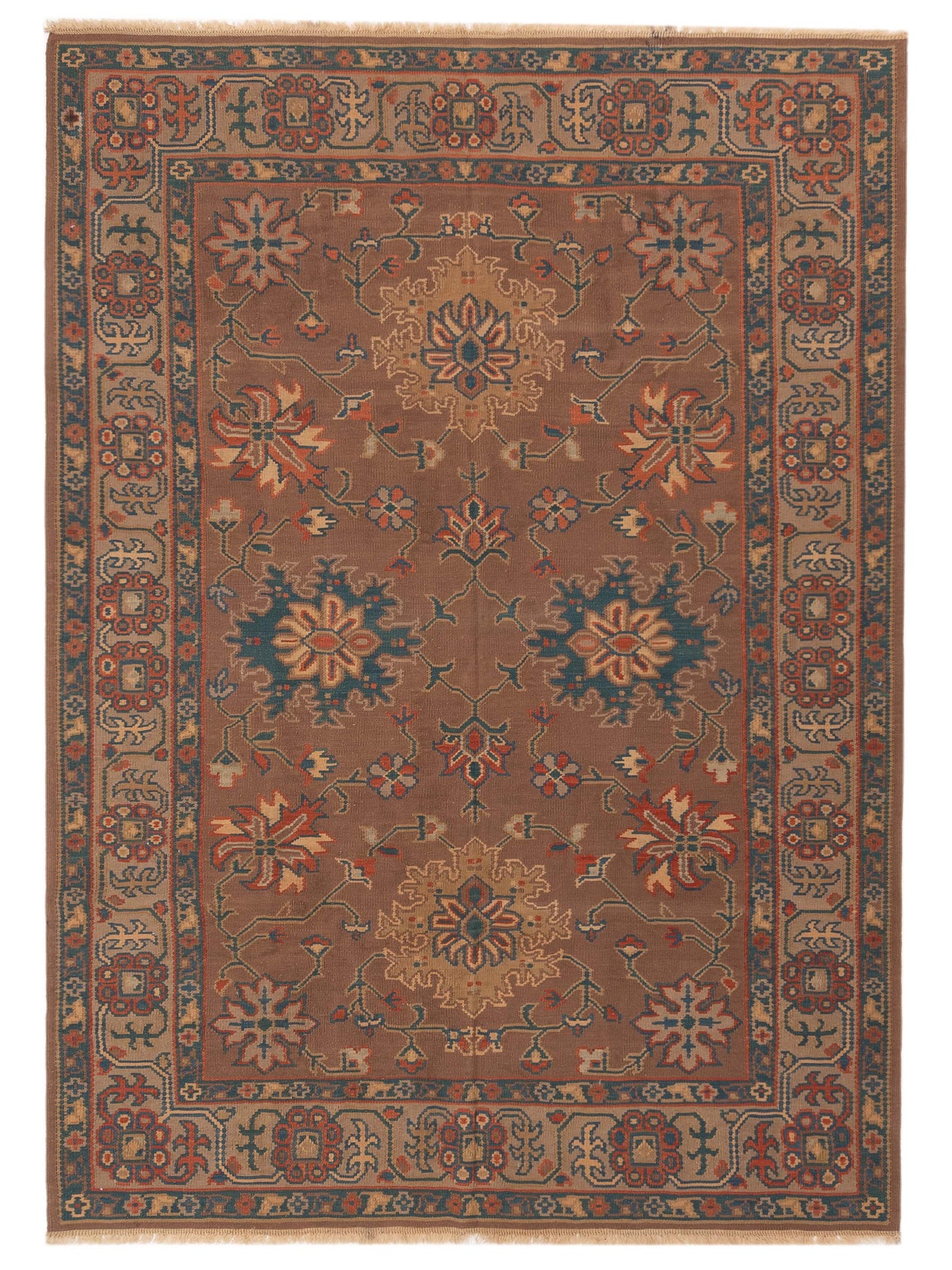 Pasha Transilvanian Kilim Brown Beige Traditional