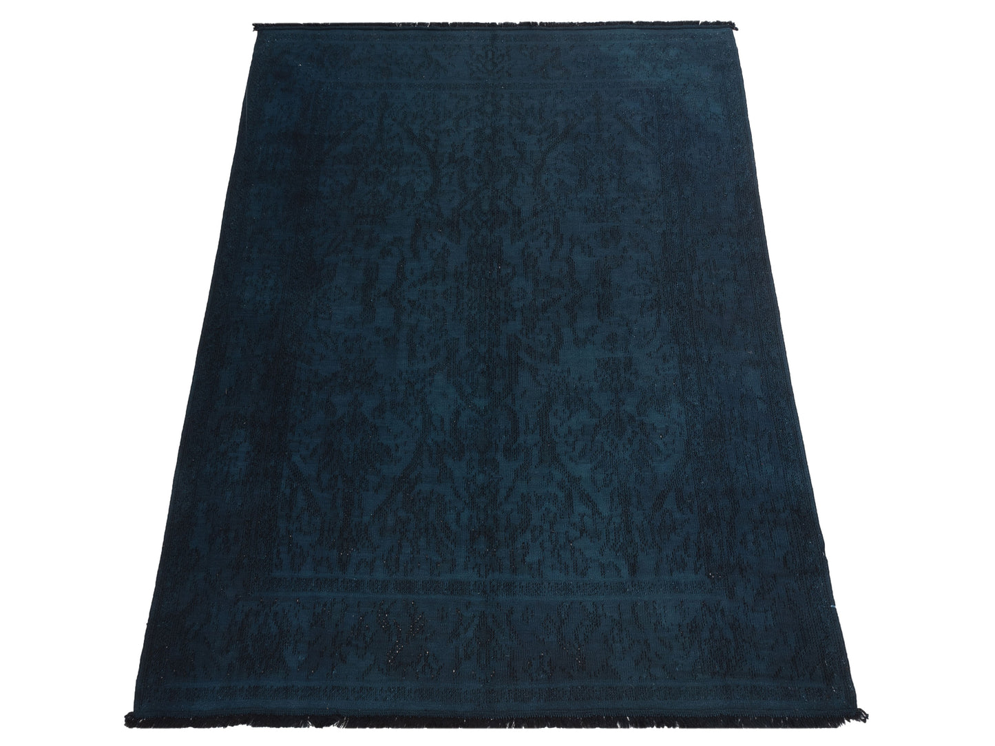 Vintage 70434 Indigo 6.7x8.6 Hand Knotted Rug