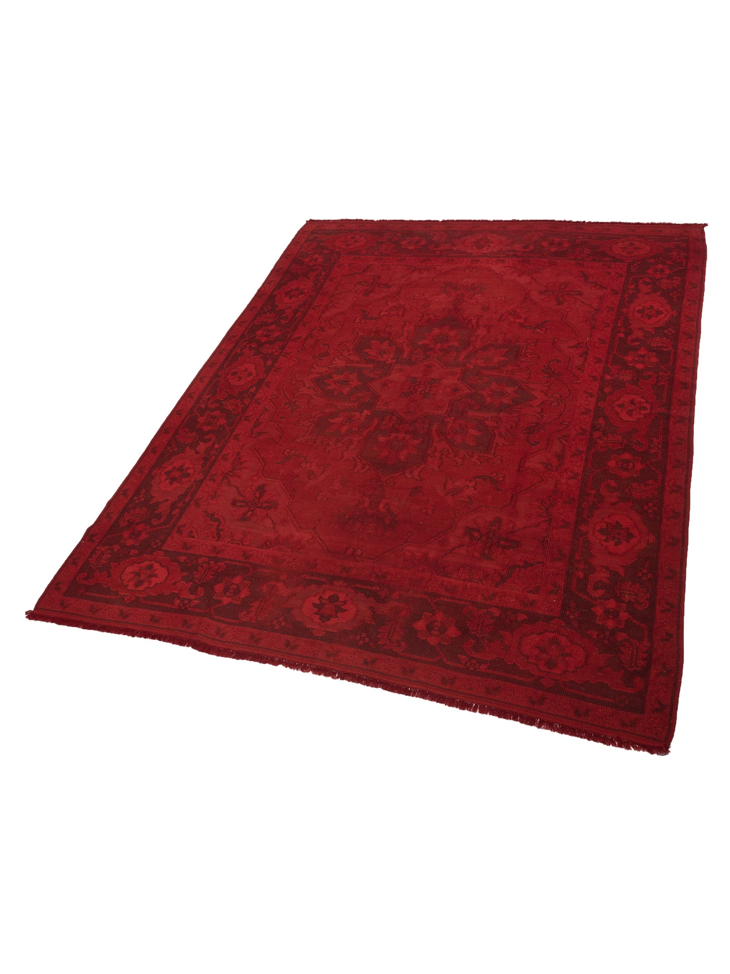 Vintage 70436 Red 9.3x11.11 Hand Knotted Rug