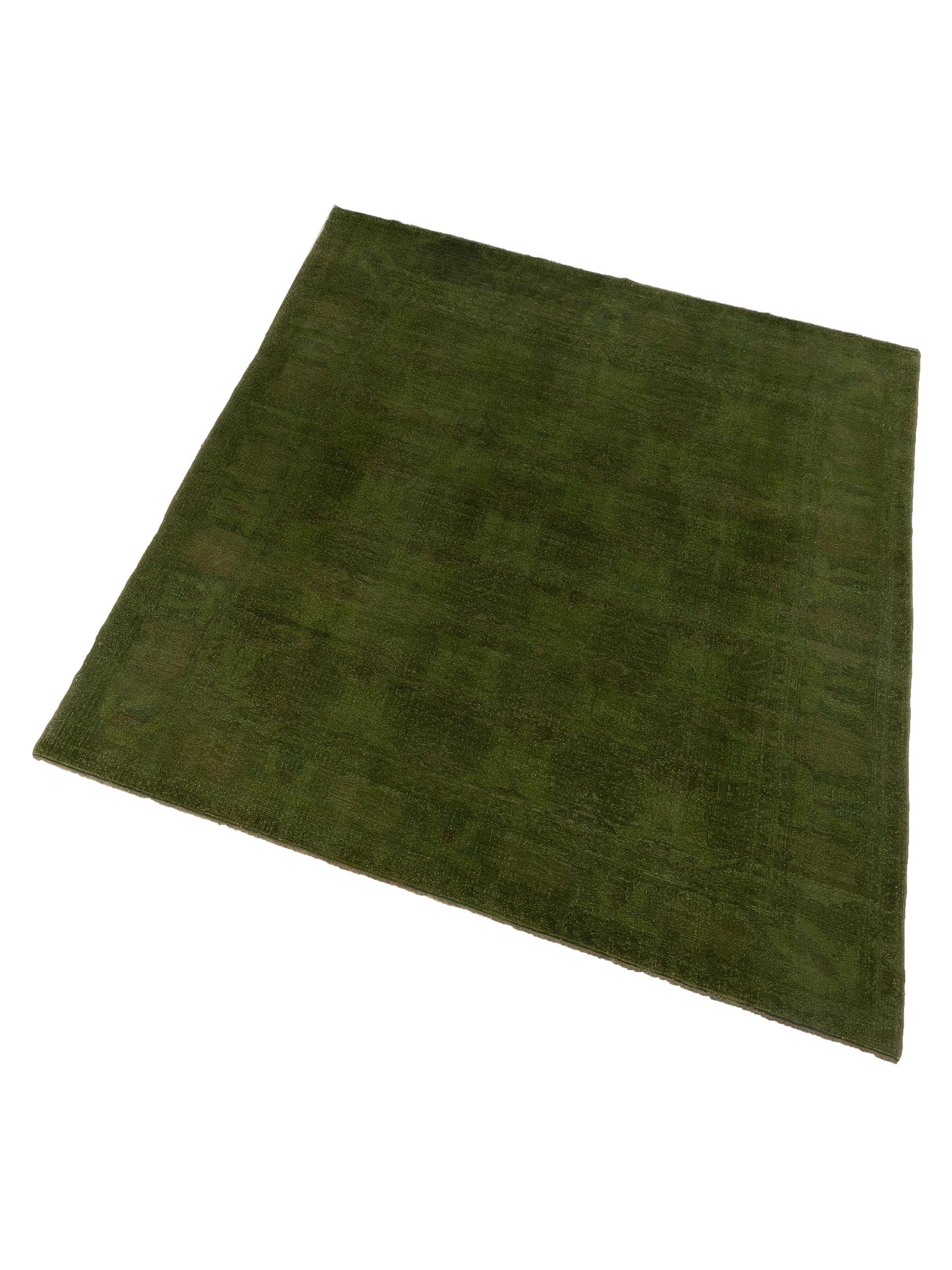 Vintage 70558 Green 8.5x9.8 Hand Knotted Rug