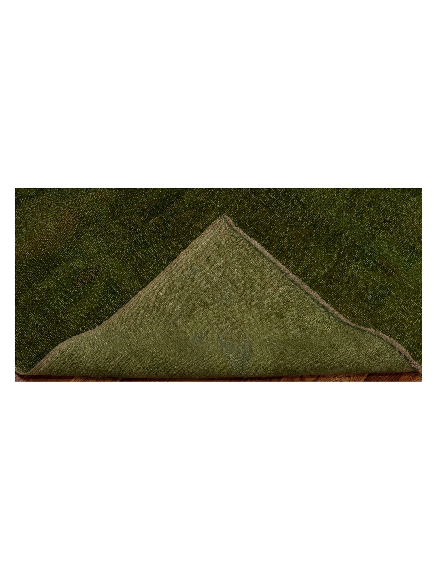 Vintage 70558 Green 8.5x9.8 Hand Knotted Rug