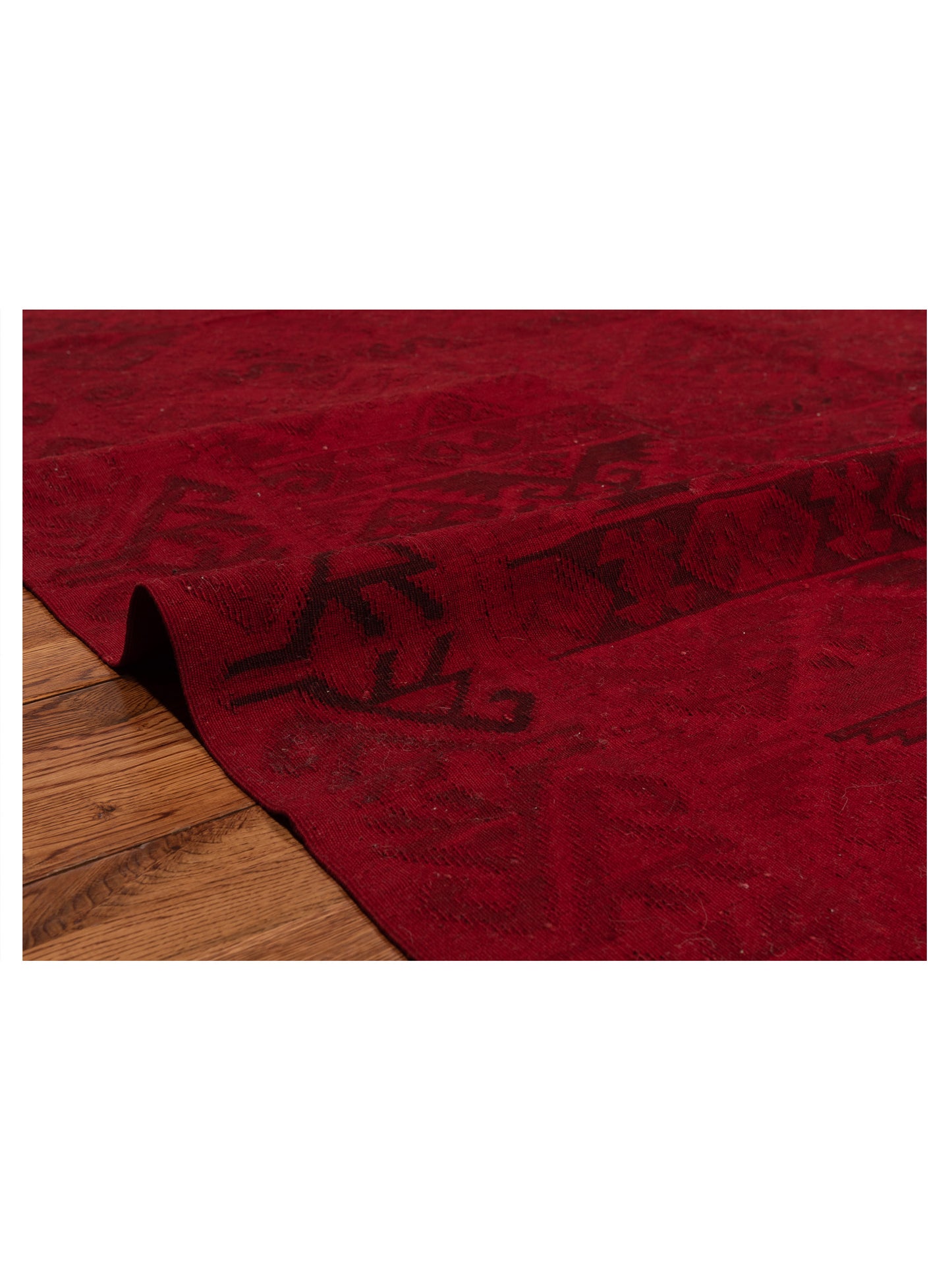 Transilvanian Kilim 70674 Red Red 7.3x9.3 Hand Woven Rug