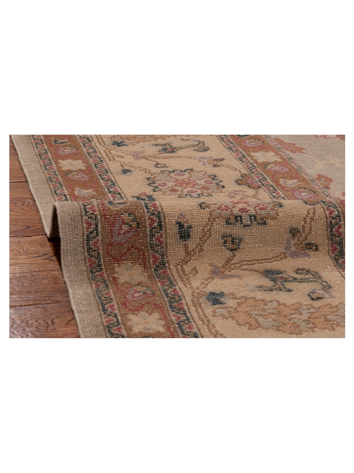 Elvan Sahil Silver Gold 10.3x12.11 Hand Knotted Rug