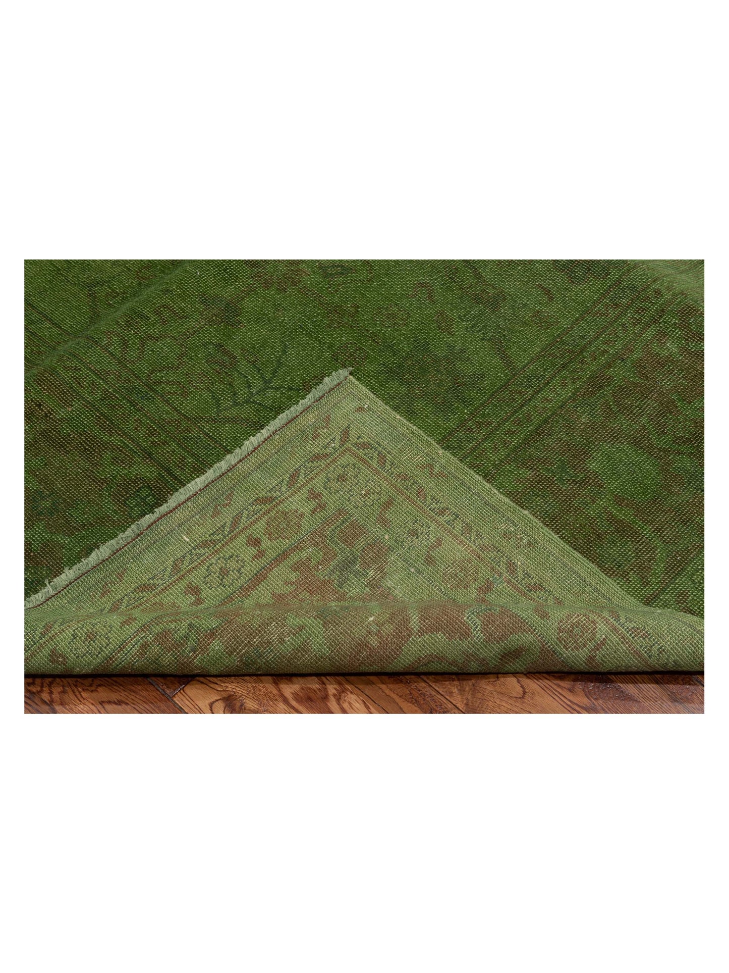 Vintage 72108 Green 8.8x11.11 Hand Knotted Rug