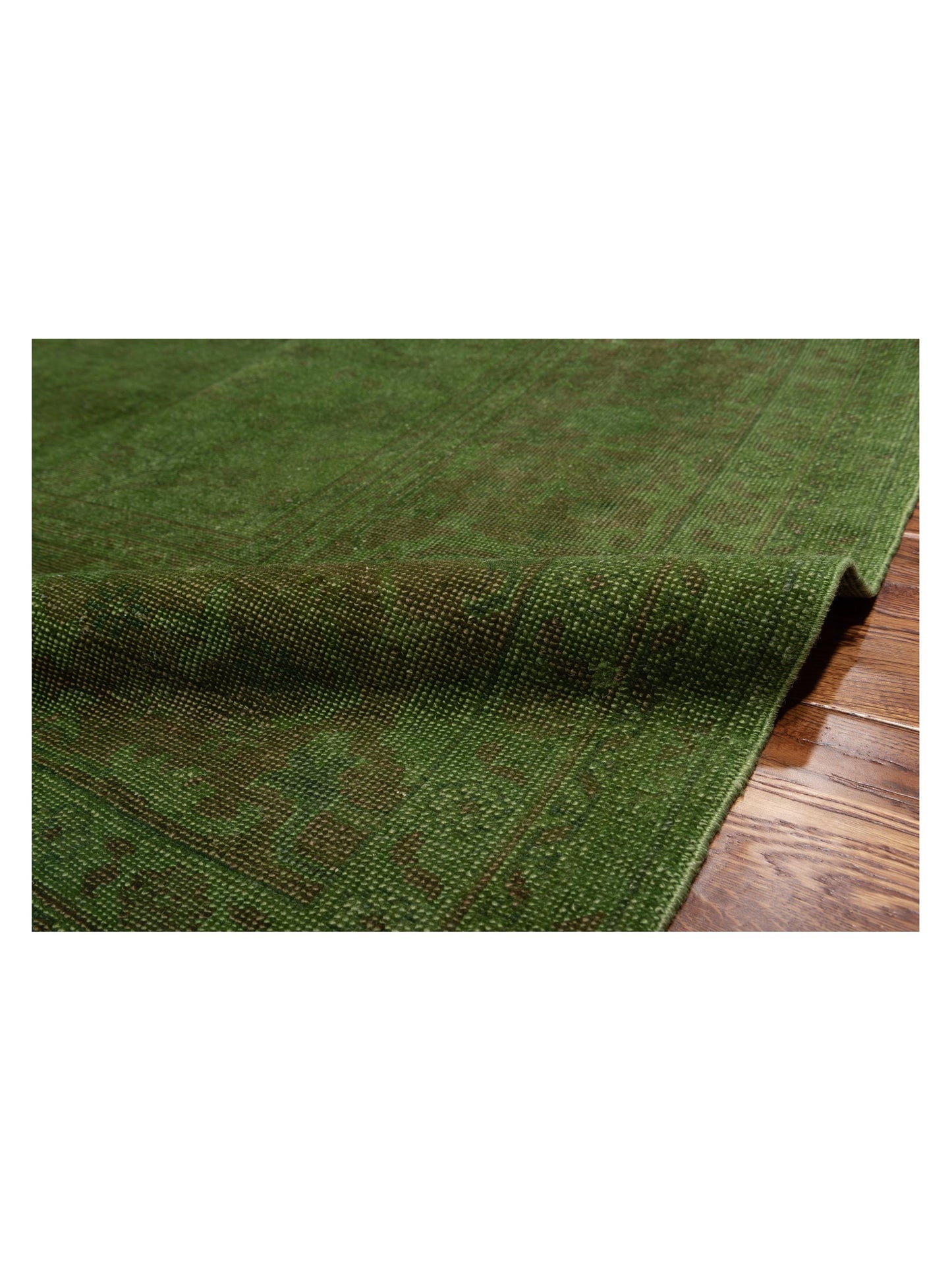 Vintage 72108 Green 8.8x11.11 Hand Knotted Rug