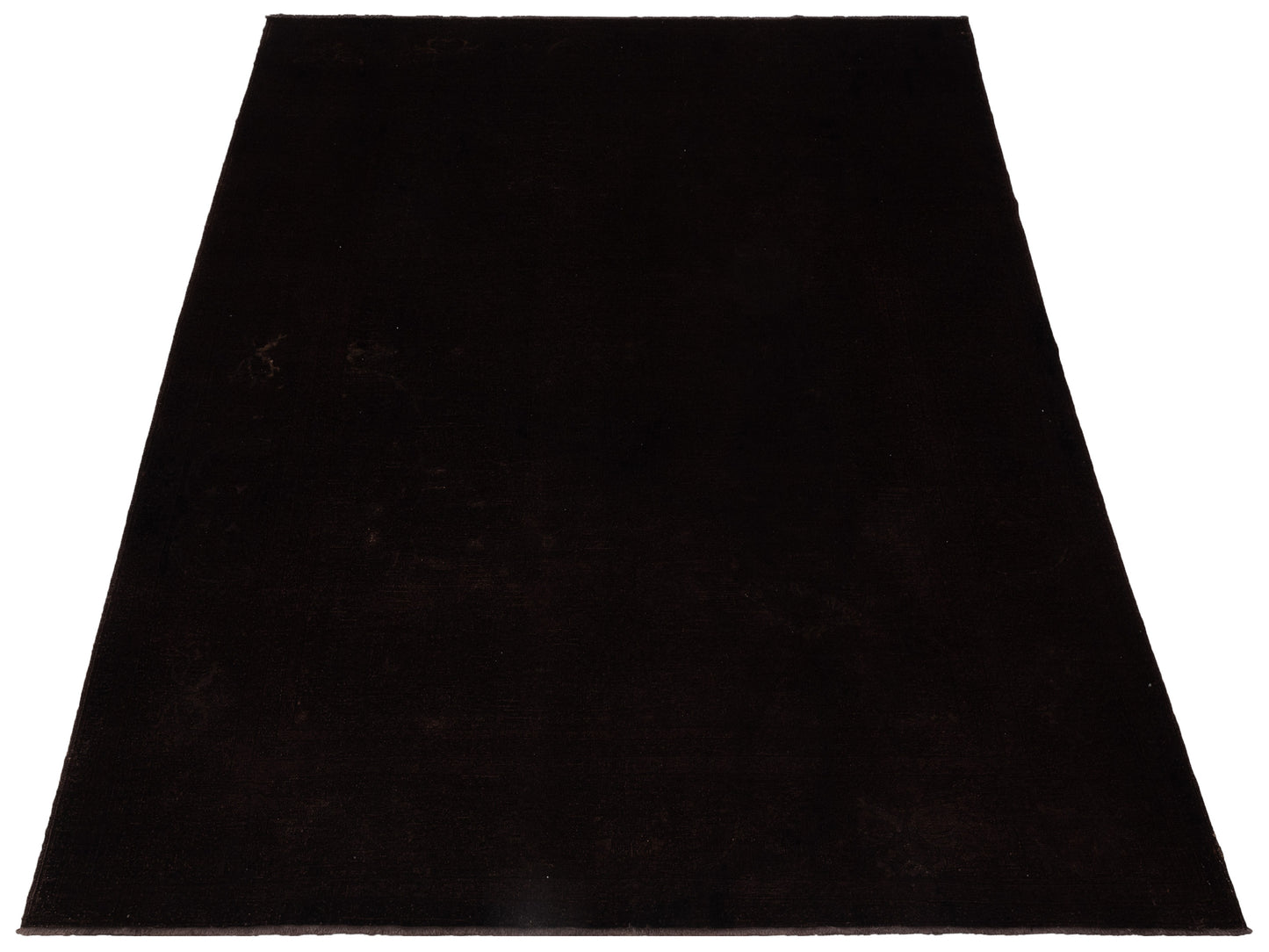 Vintage 73639 Dark Brown 10.5x12.6 Hand Knotted Rug