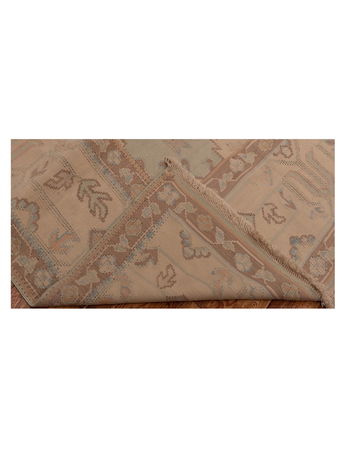 Transilvanian Kilim 73780 Green Beige 10.4x14.2 Hand Woven Rug