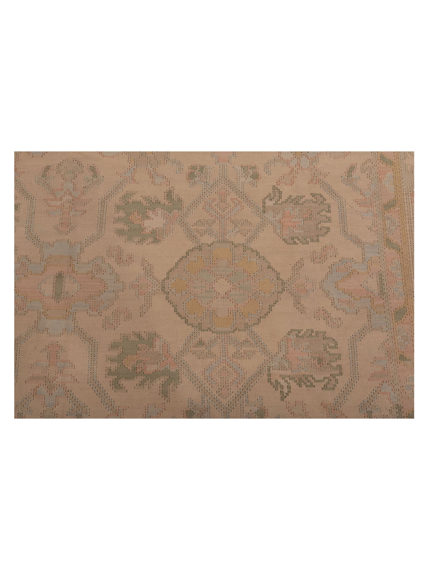 Transilvanian Kilim 73787 Beige Silver 9x12 Hand Woven Rug