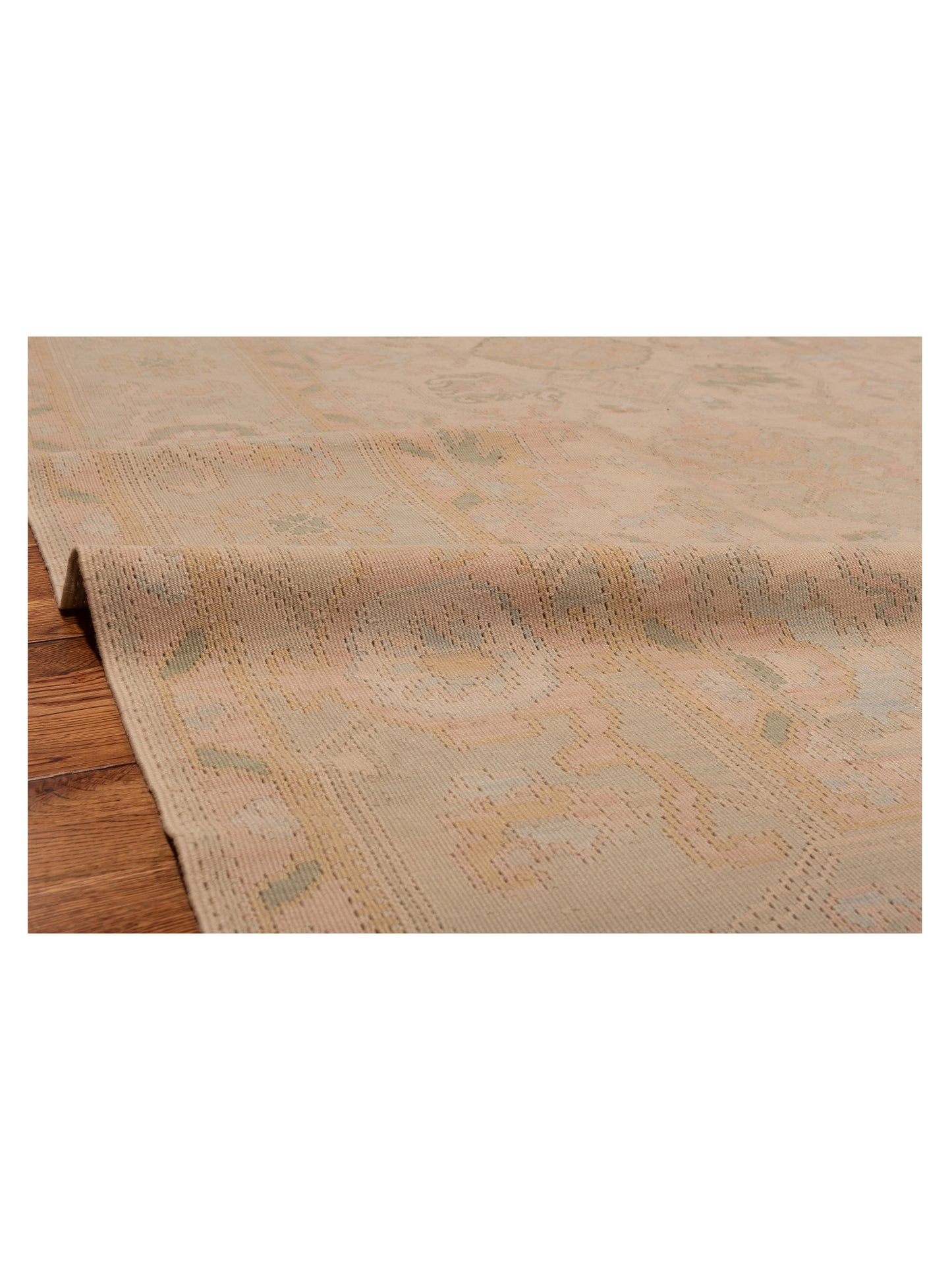 Transilvanian Kilim 73787 Beige Silver 9x12 Hand Woven Rug