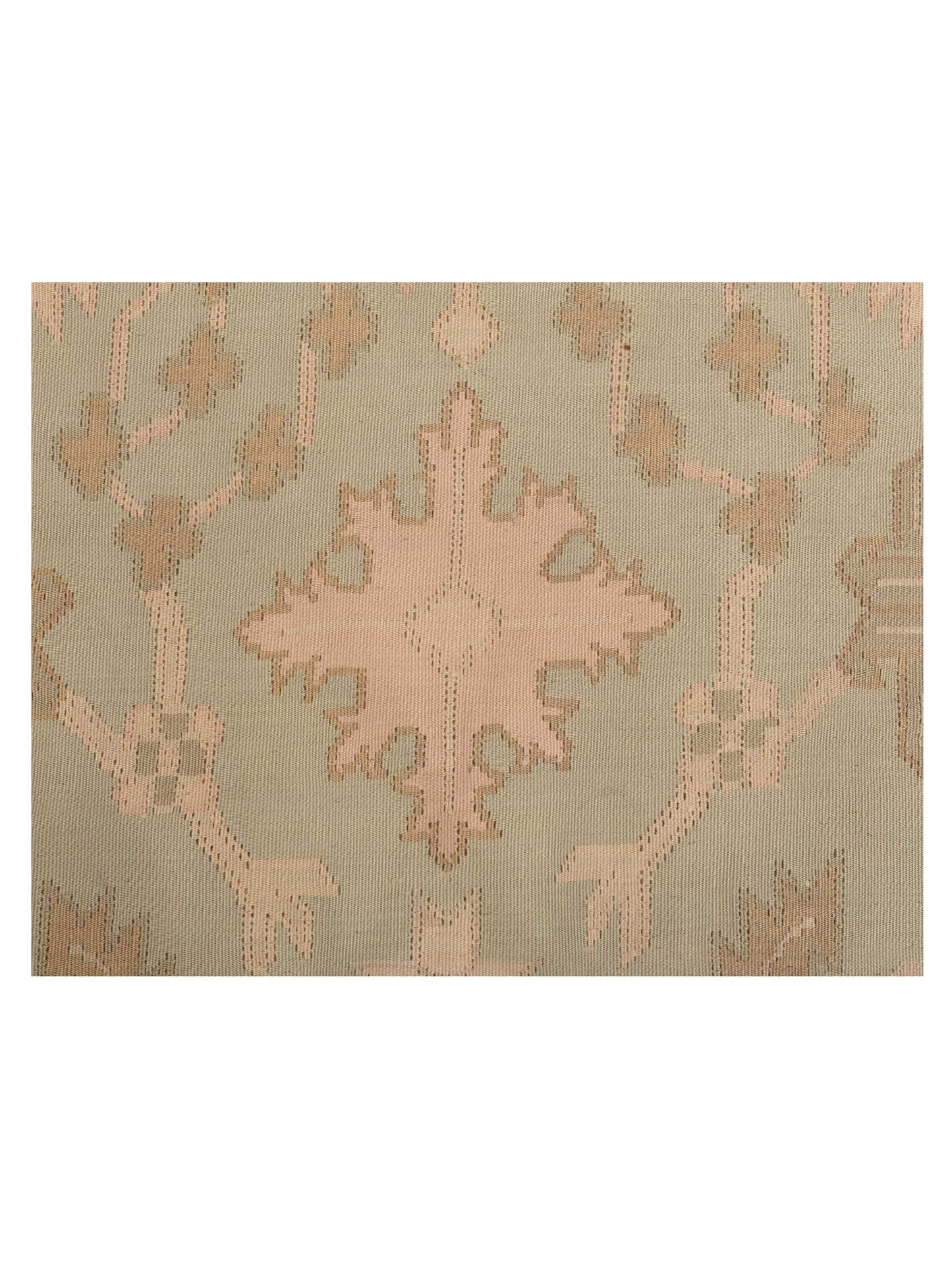 Transilvanian Kilim 73791 Light Green Cream 10.2x13.11 Hand Woven Rug