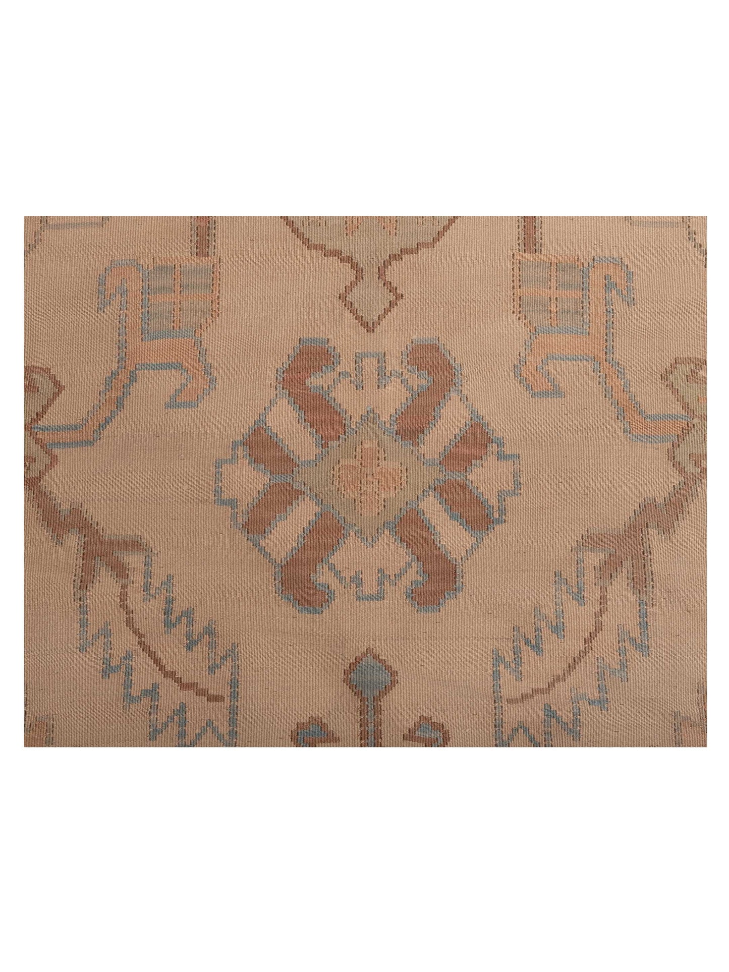 Transilvanian Kilim 73799 Cream Pink 10.5x14.2 Hand Woven Rug