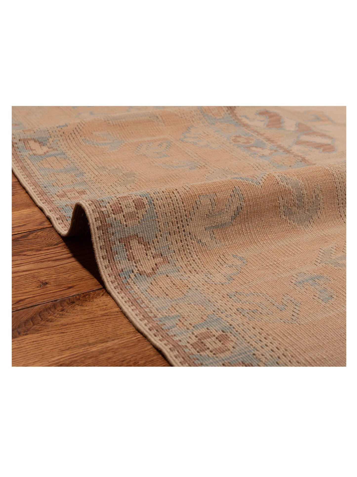 Transilvanian Kilim 73799 Cream Pink 10.5x14.2 Hand Woven Rug
