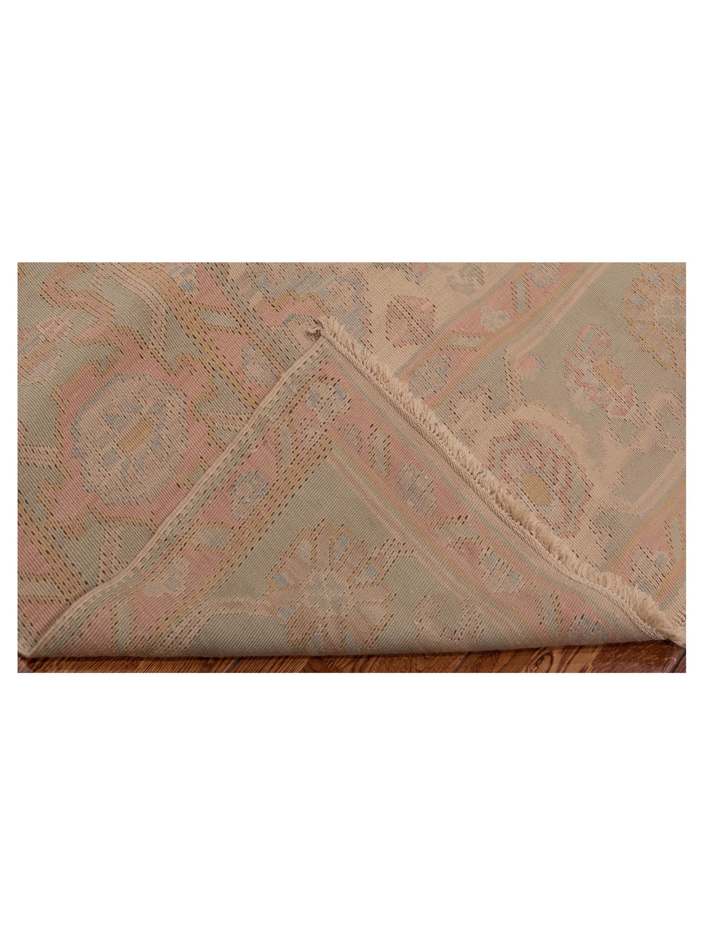 Transilvanian Kilim 73801 Beige Silver 9.1x12.2 Hand Woven Rug