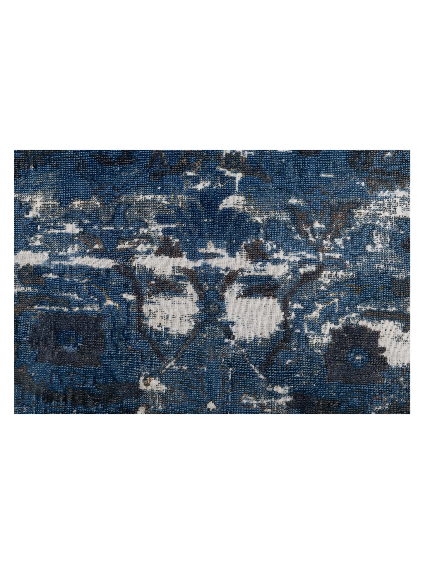 Vintage 73898 Dark Blue 9.9x12.10 Hand Knotted Rug