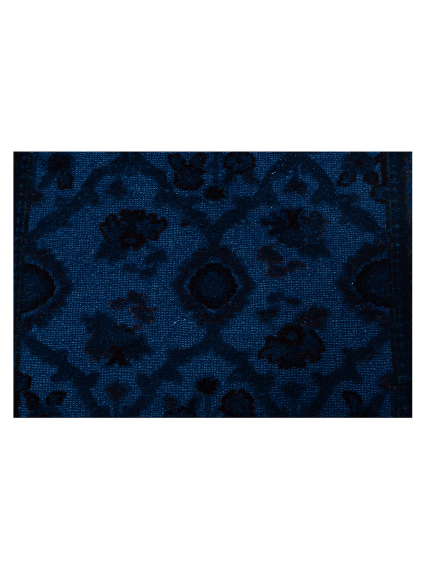 Vintage 74022 Blue 2.6x8.3 Hand Knotted Rug