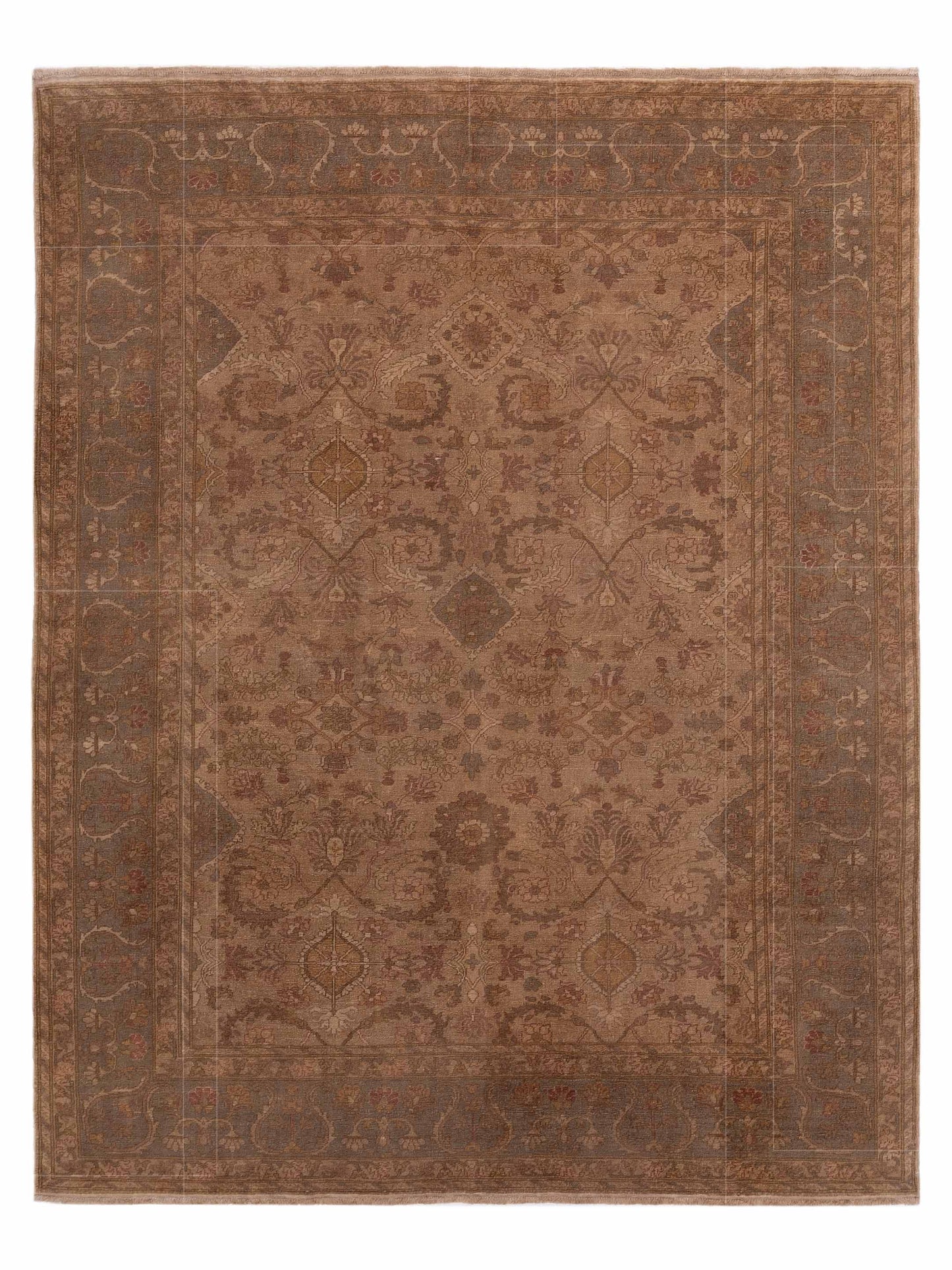 Pasha Turkish Elvan Beige Gray Traditional