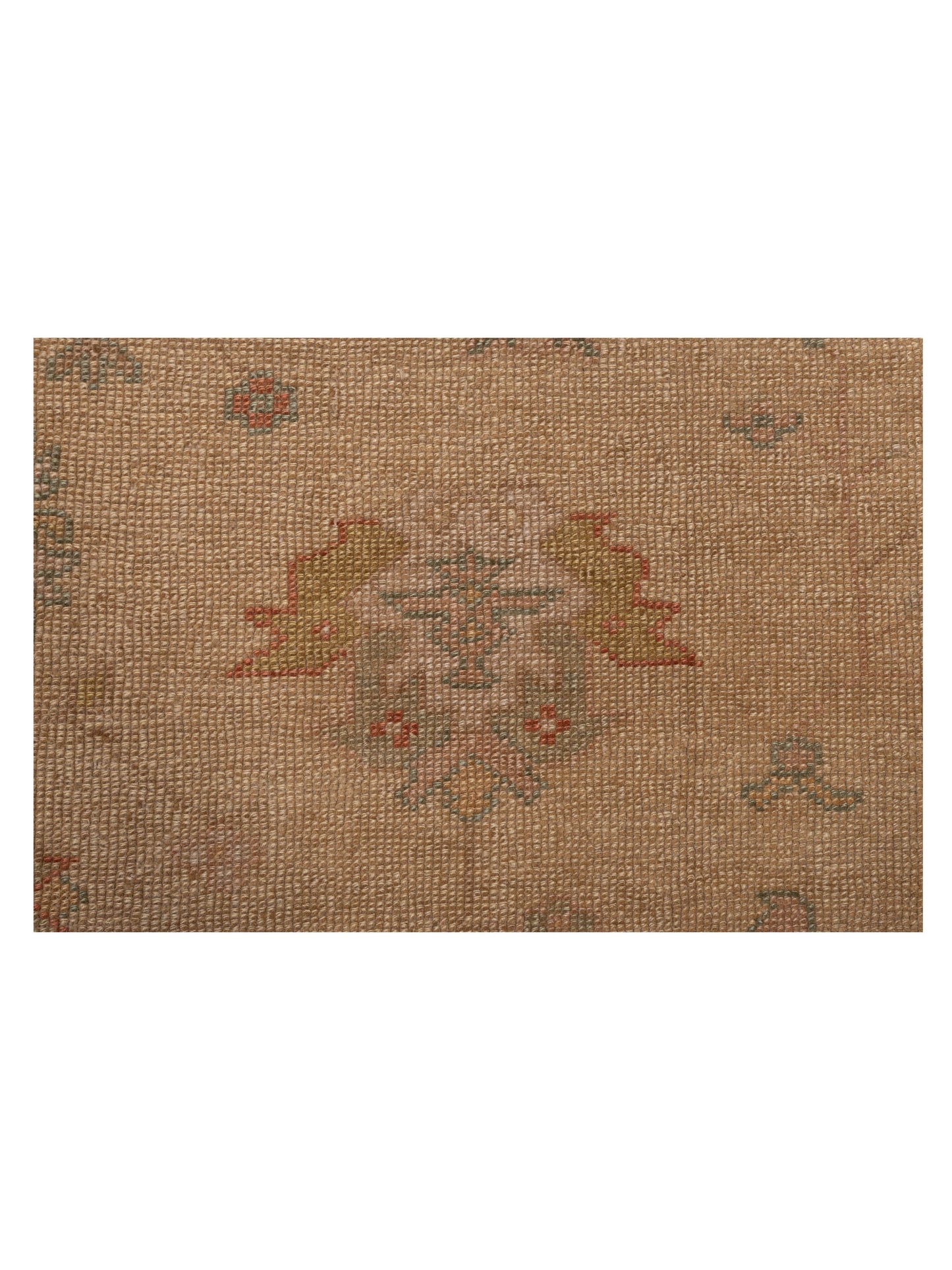 Anadol Oushak Ela Cream Pink 8.5x10.2 Hand Knotted Rug