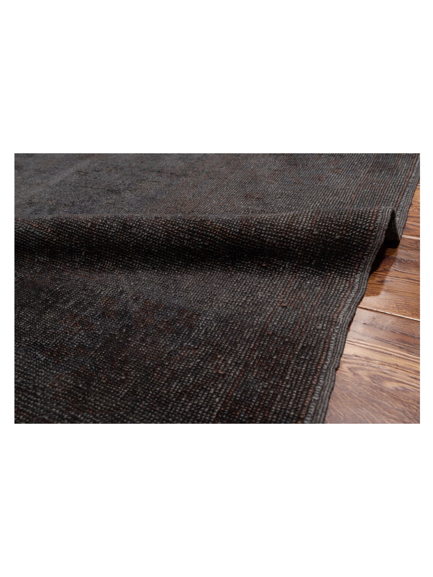 Vintage 75027 Dark Gray 9.1x11.4 Hand Knotted Rug