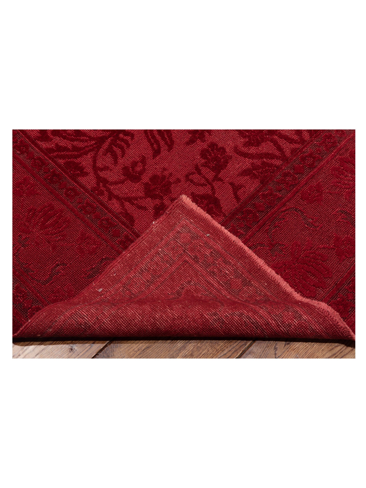 Vintage 75088 Red 9x12 Hand Knotted Rug