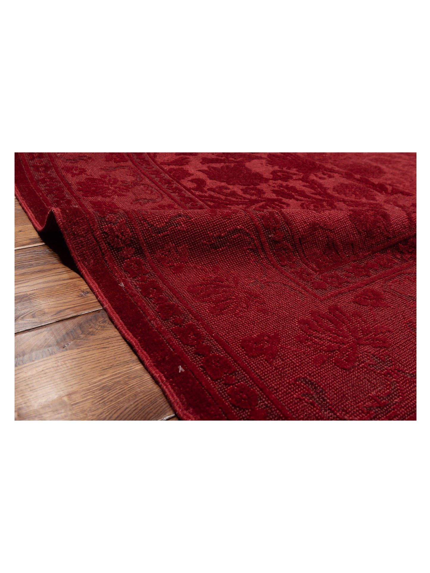 Vintage 75088 Red 9x12 Hand Knotted Rug