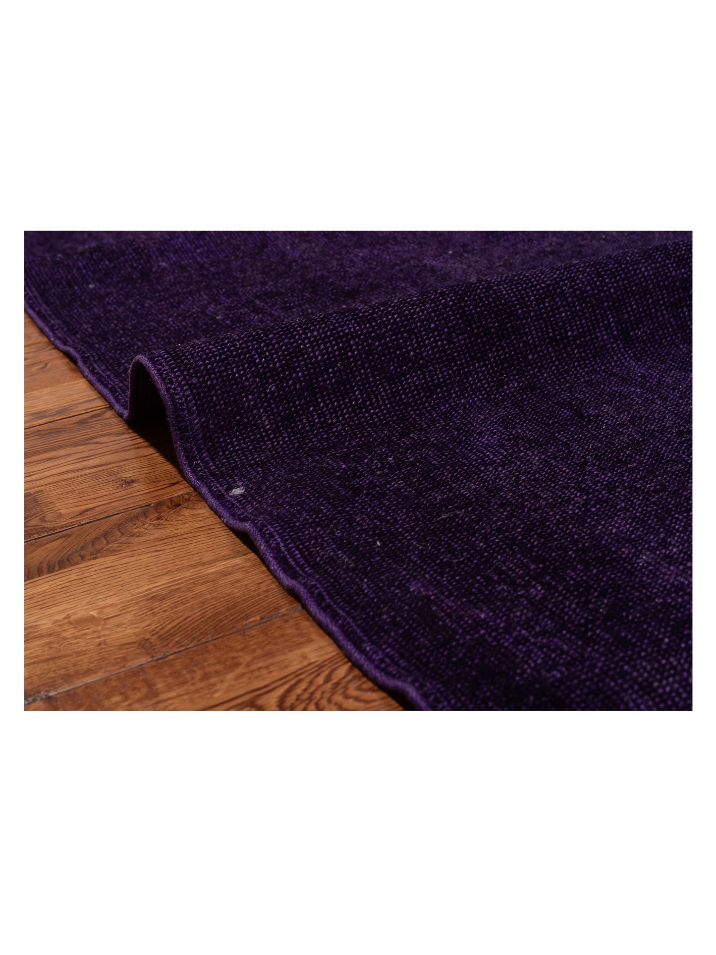 Vintage 75323 Purple Purple 8.4x9.4 Hand Knotted Rug