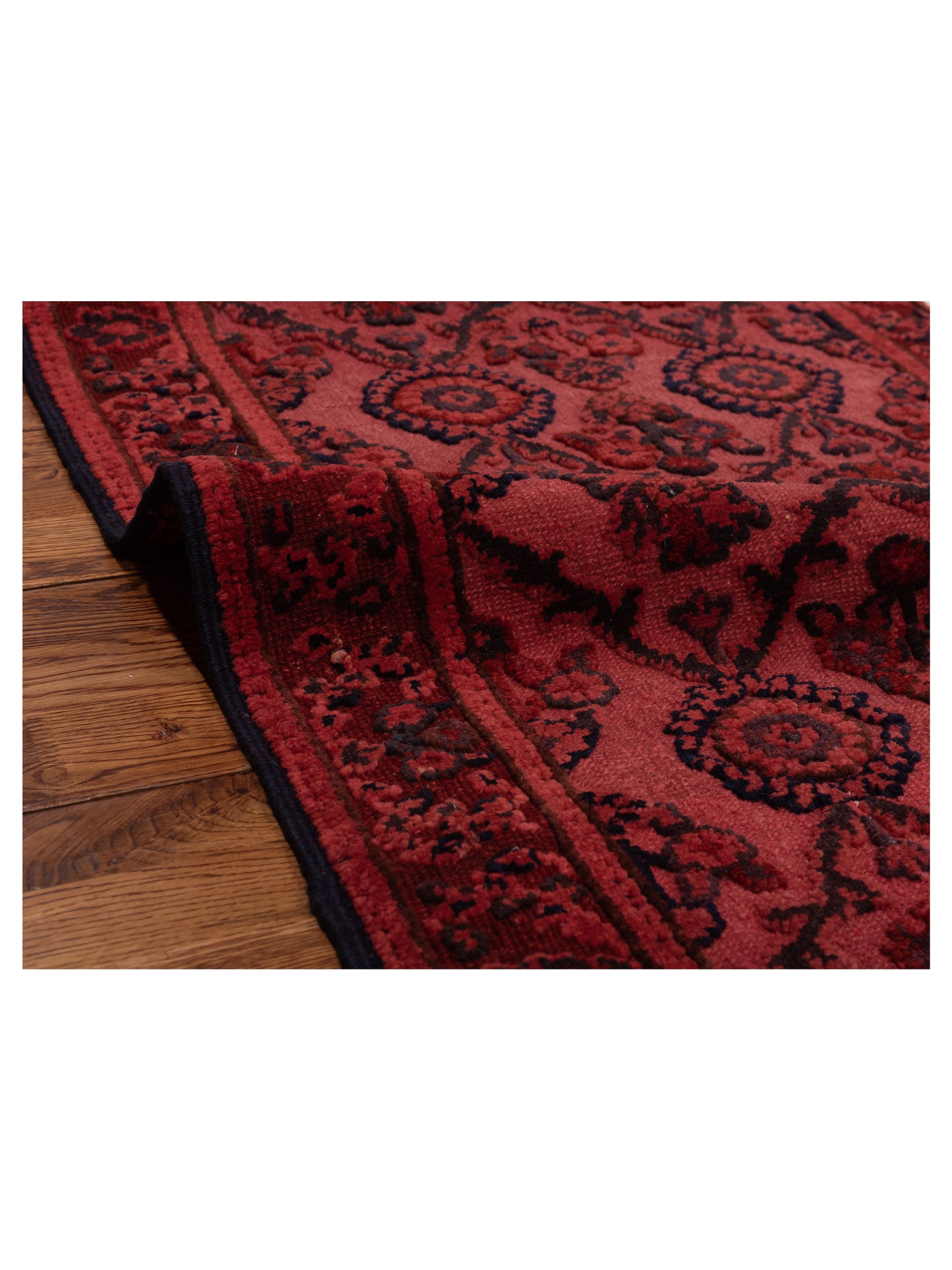 Vintage 75577 Red 2.8x7.7 Hand Knotted Rug
