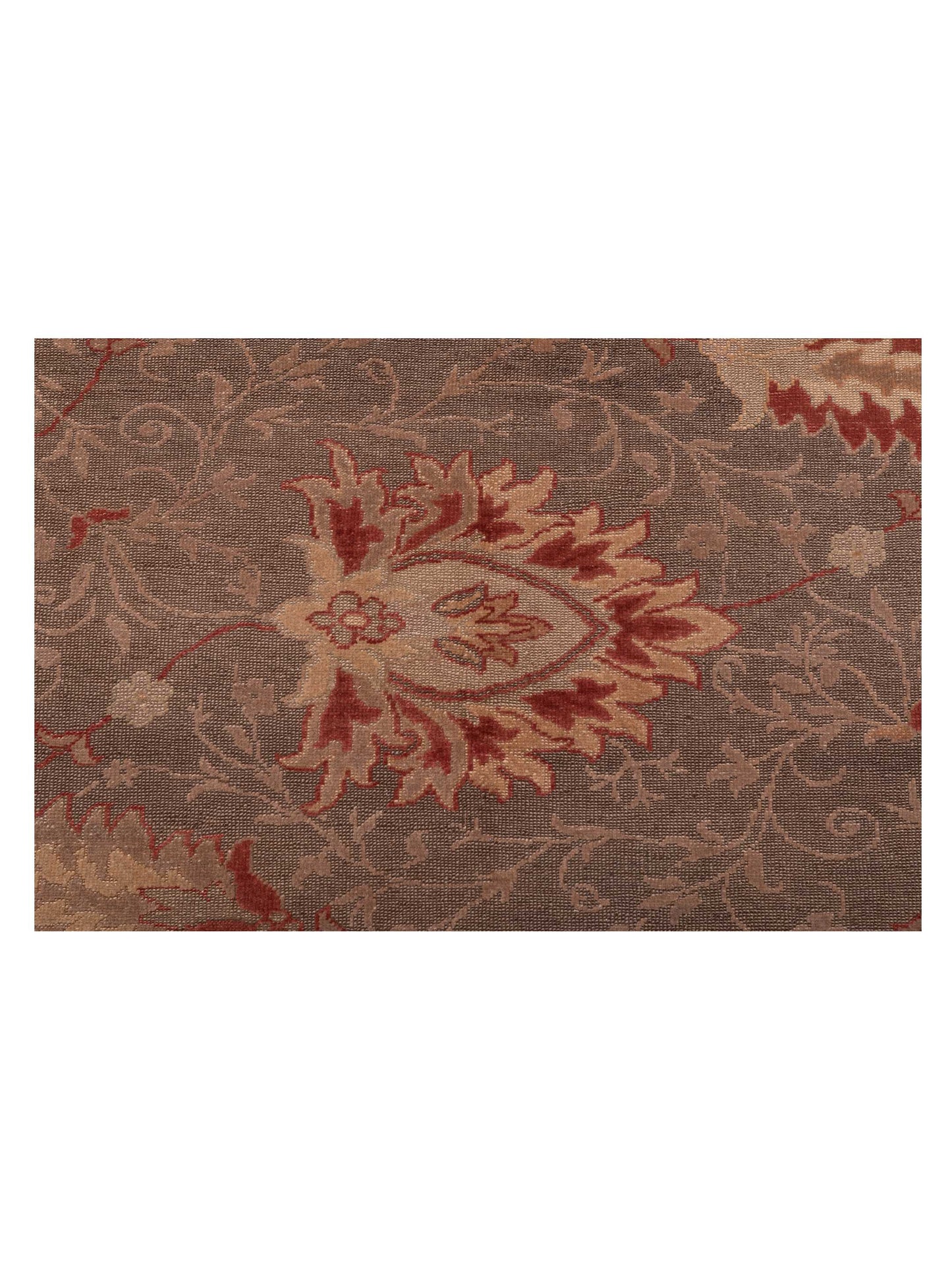 Turkish Elvan 75757 Silver Brick 9.1x11.4 Hand Knotted Rug