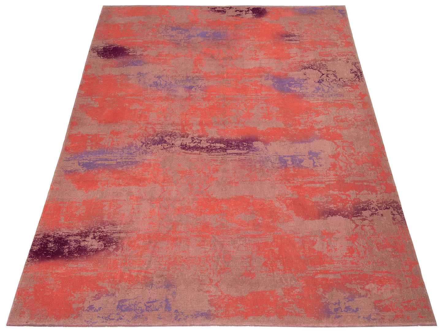 Vintage 76071 Pink 9.6x11.4 Hand Knotted Rug