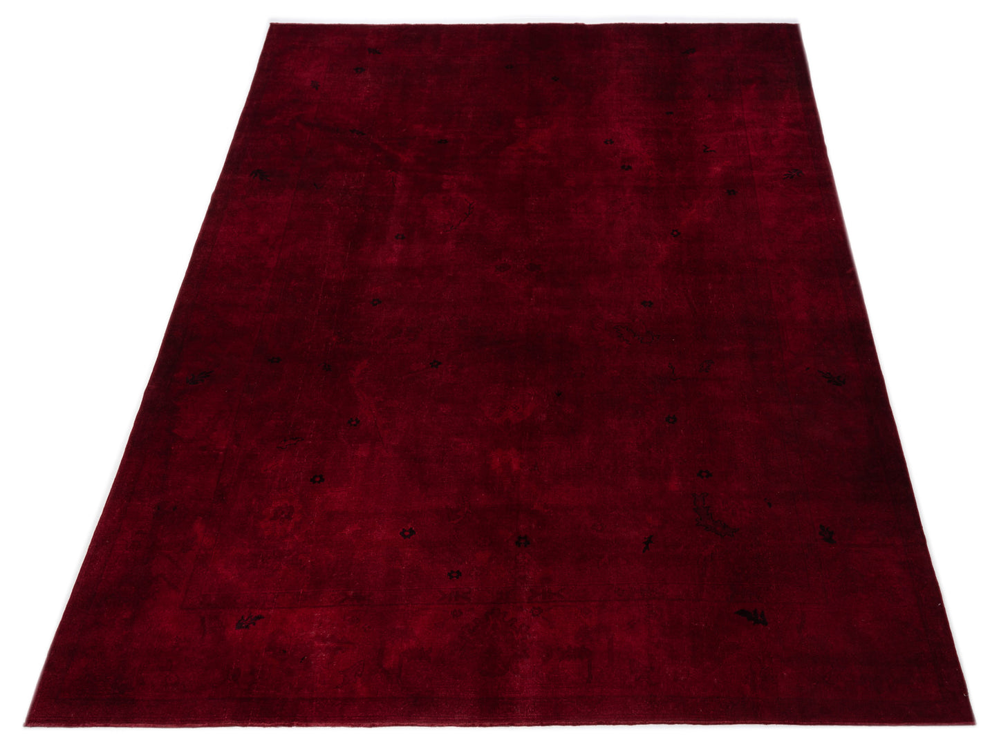 Vintage 76188 Red 11.5x14.7 Hand Knotted Rug