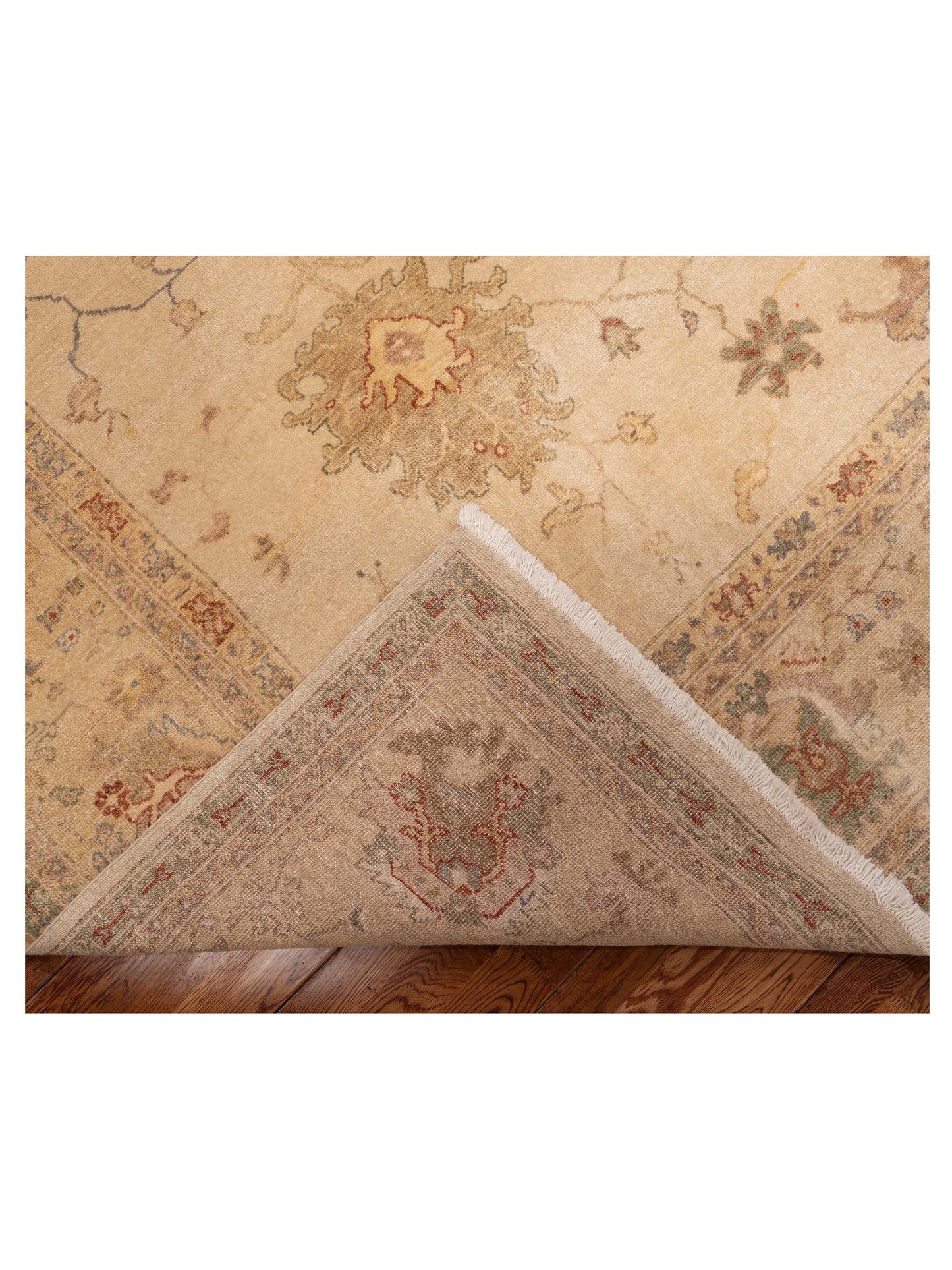 Elvan Sumru Ivory Gold 8.8x10.3 Hand Knotted Rug