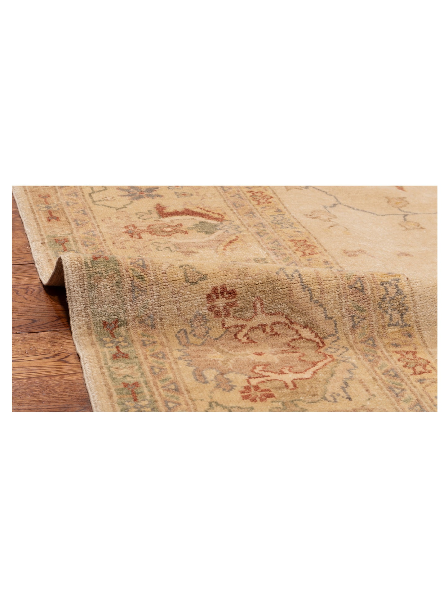 Elvan Sumru Ivory Gold 8.8x10.3 Hand Knotted Rug