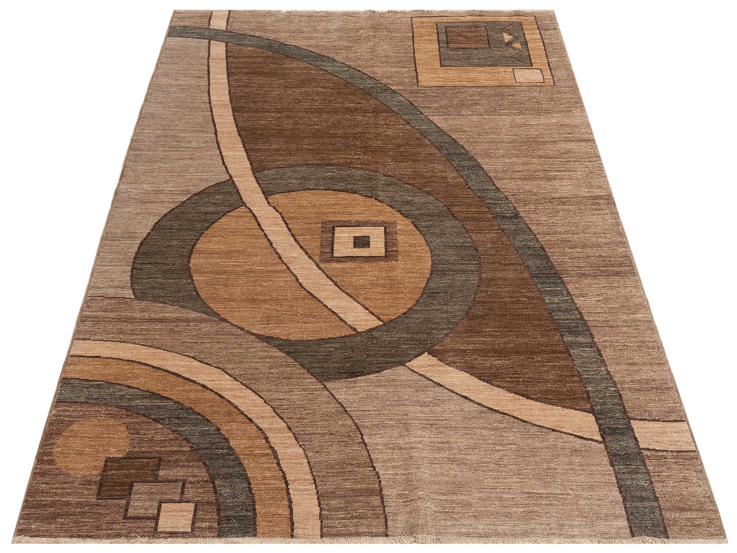 Elvan Saye Multi 6.1x8.8 Hand Knotted Rug