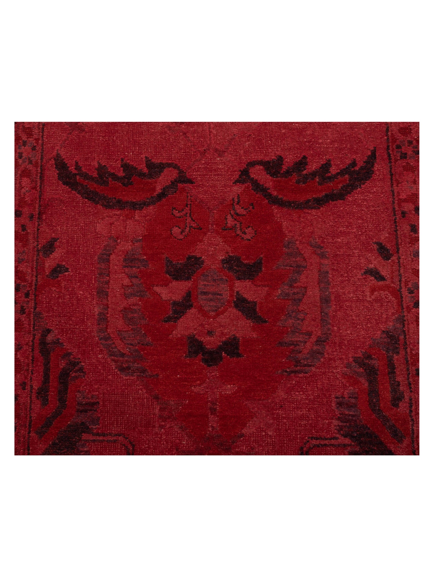 Vintage 76865 Red 2.9x13.6 Hand Knotted Rug