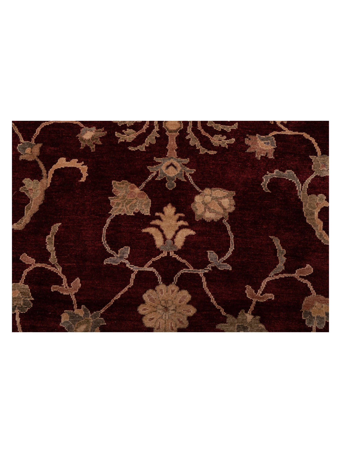 Turkish Elvan 77285 Red Gold 11.11x18 Hand Knotted Rug