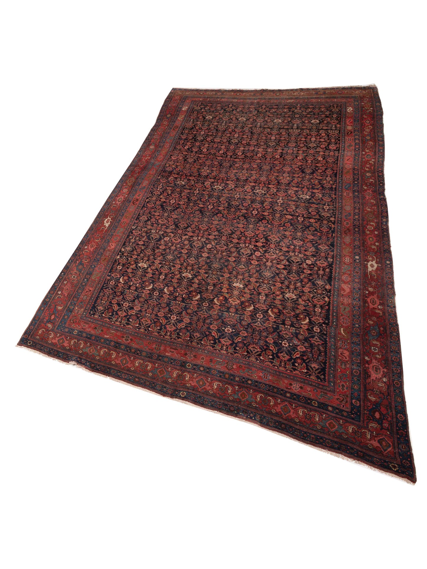 Persian Antique 77415 Navy Red 11.9x18.10 Hand Knotted Rugs