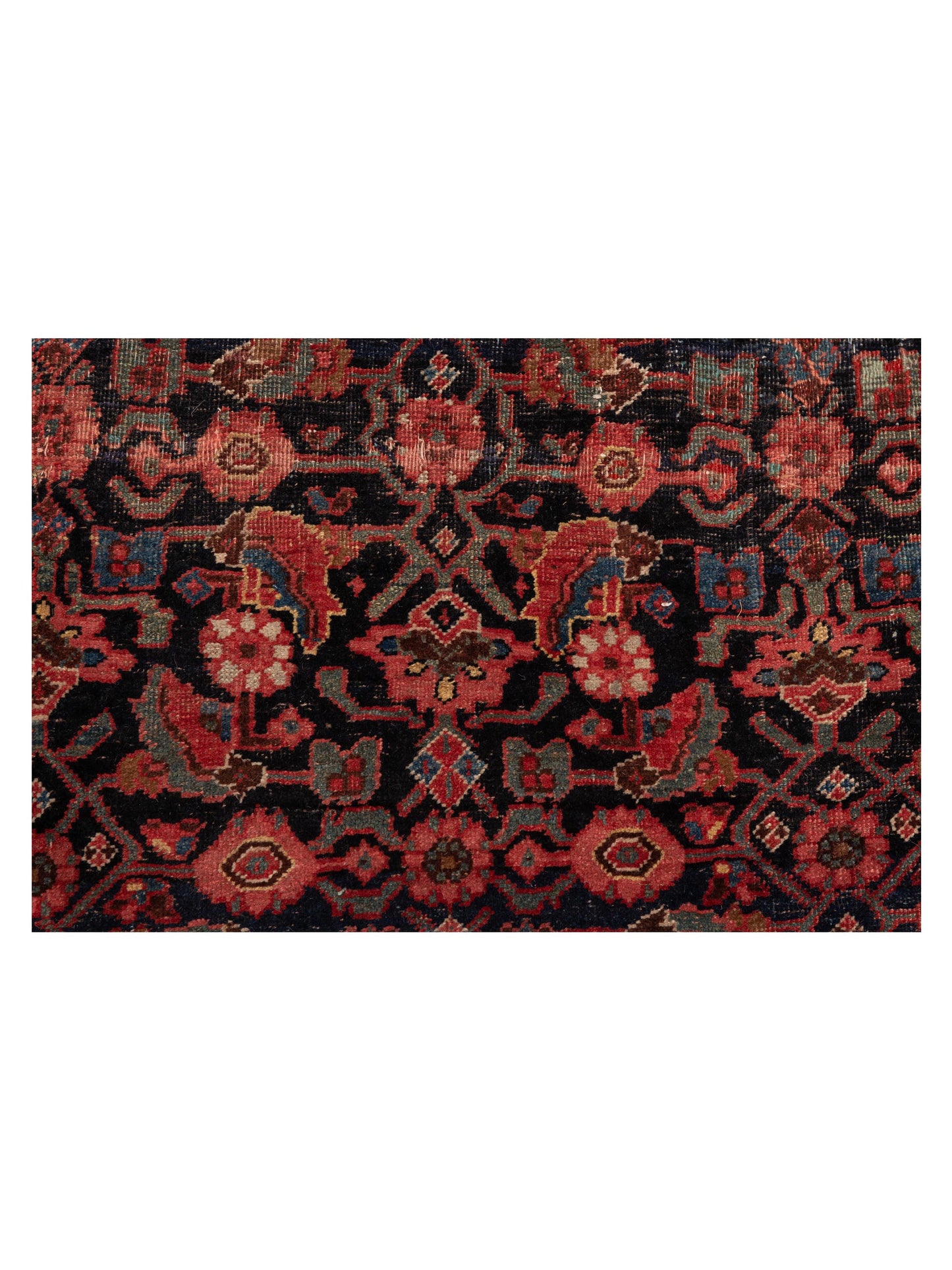 Persian Antique 77415 Navy Red 11.9x18.10 Hand Knotted Rugs