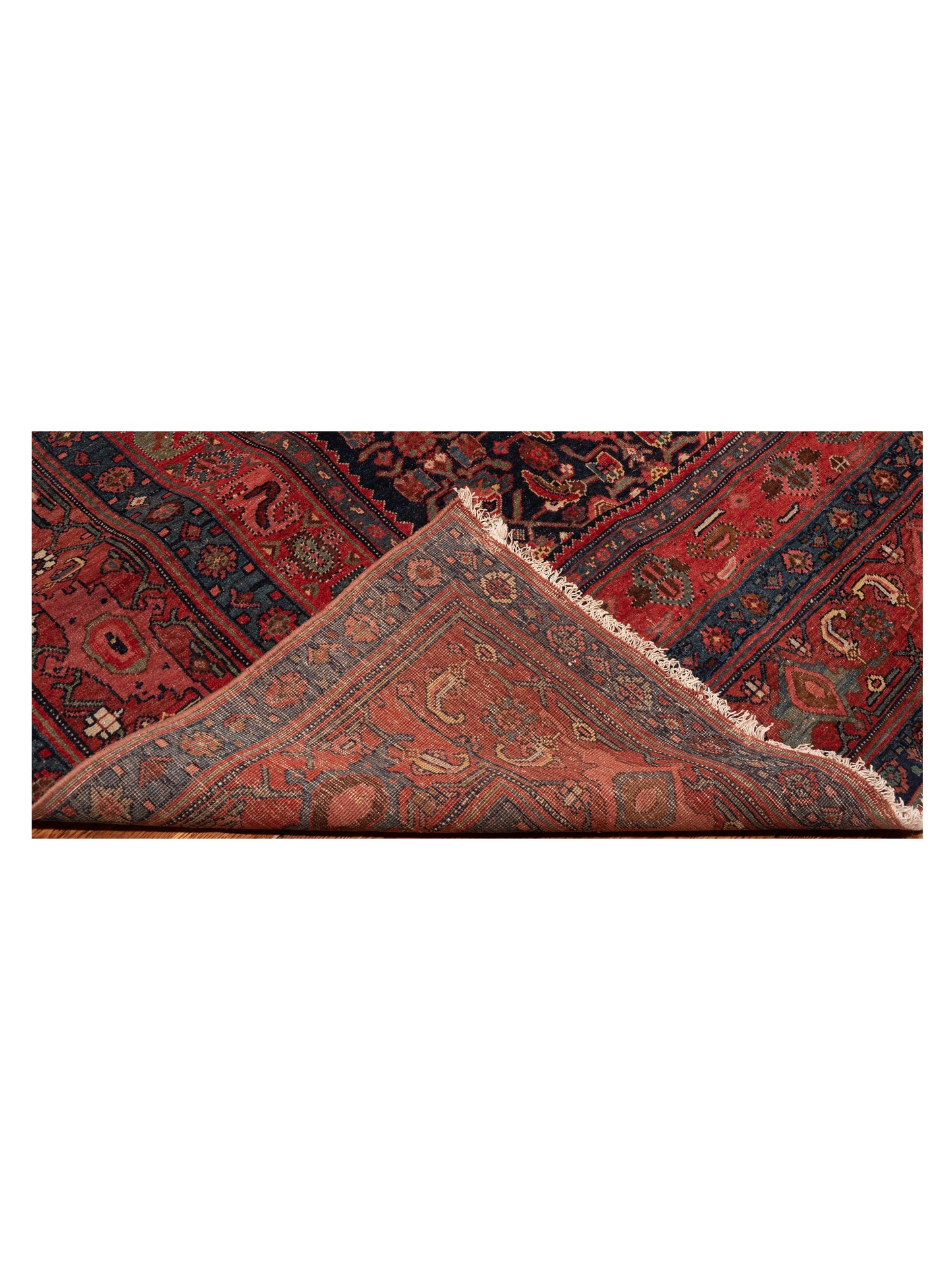 Persian Antique 77415 Navy Red 11.9x18.10 Hand Knotted Rugs