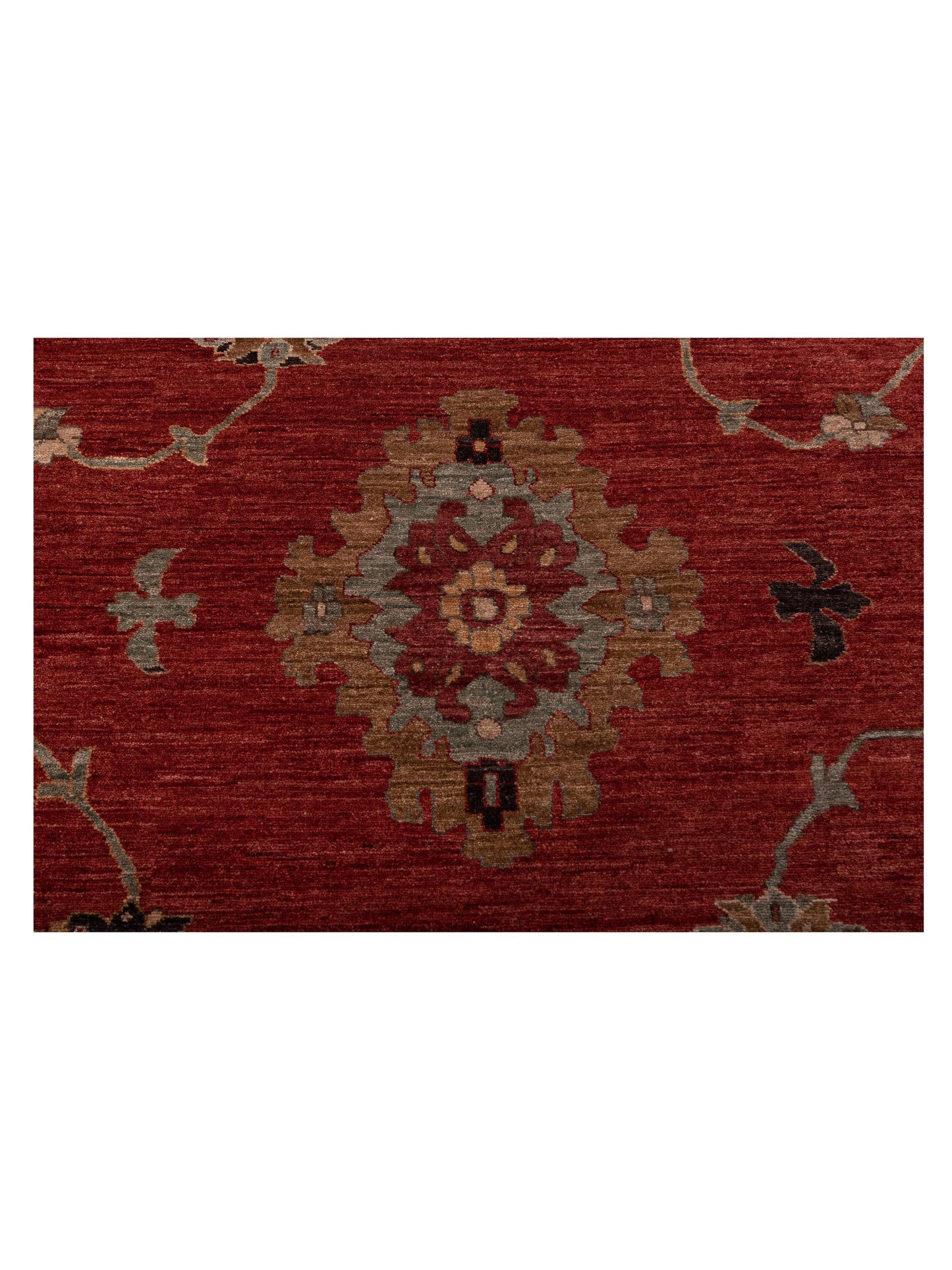 Elvan Tansu Red Ivory 12.5x17.7 Hand Knotted Rug