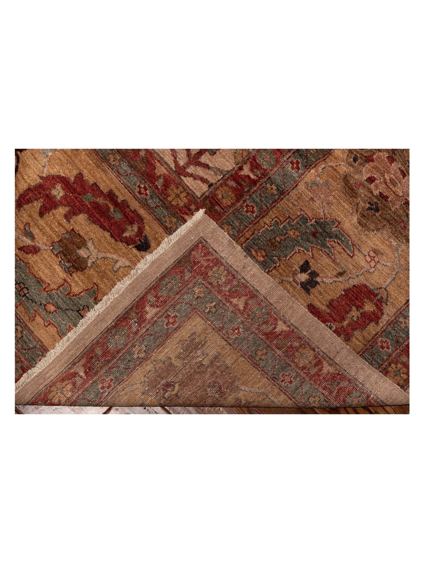 Elvan Yesim Ivory Gold 12x17.5 Hand Knotted Rug