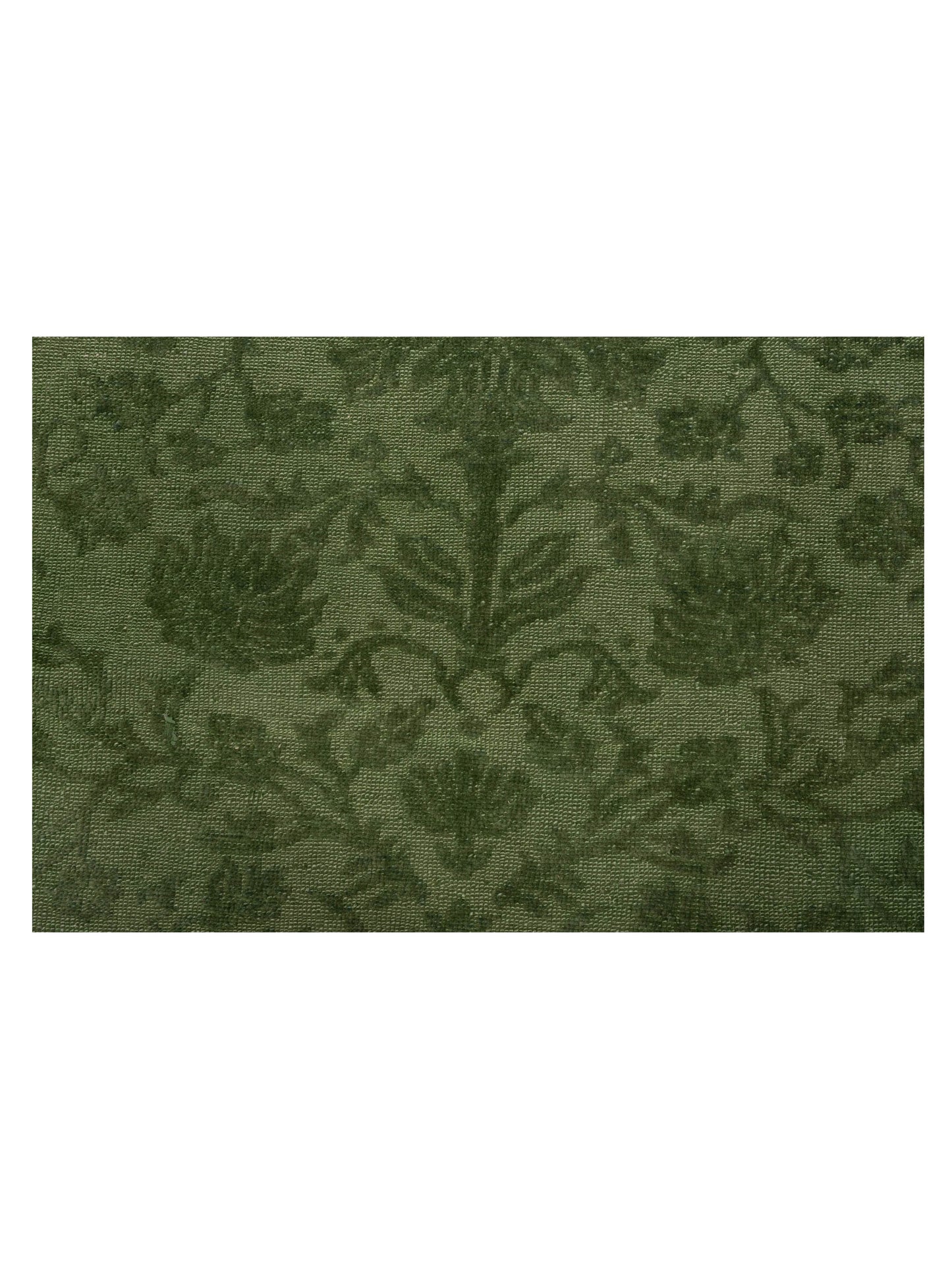 Vintage 78096 Green 9.3x11.2 Hand Knotted Rug