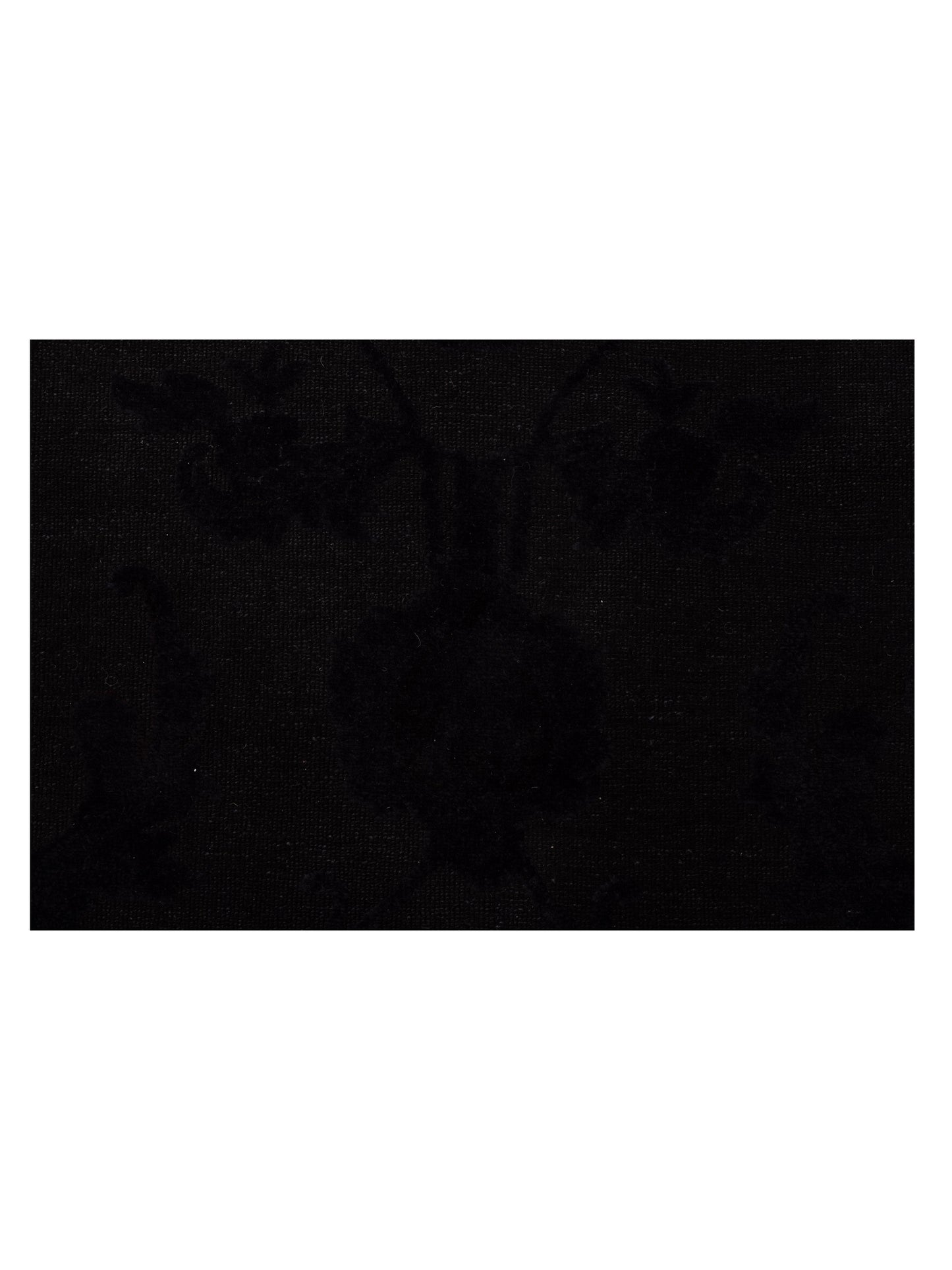 Vintage 78612 Black 9.4x11.11 Hand Knotted Rug