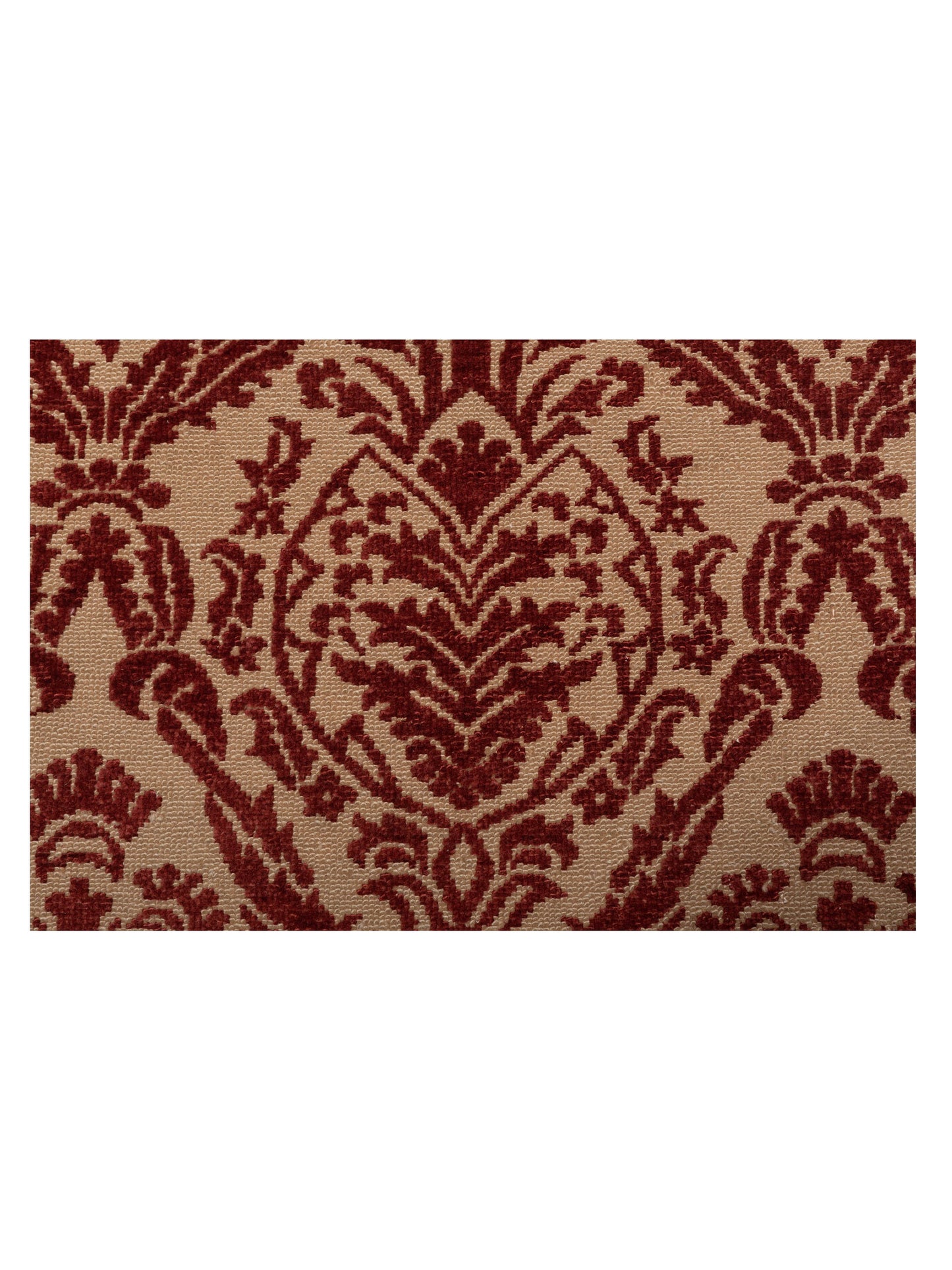 Turkish Elvan 78630 Beige Red 7.2x10.6 Hand Knotted Rug