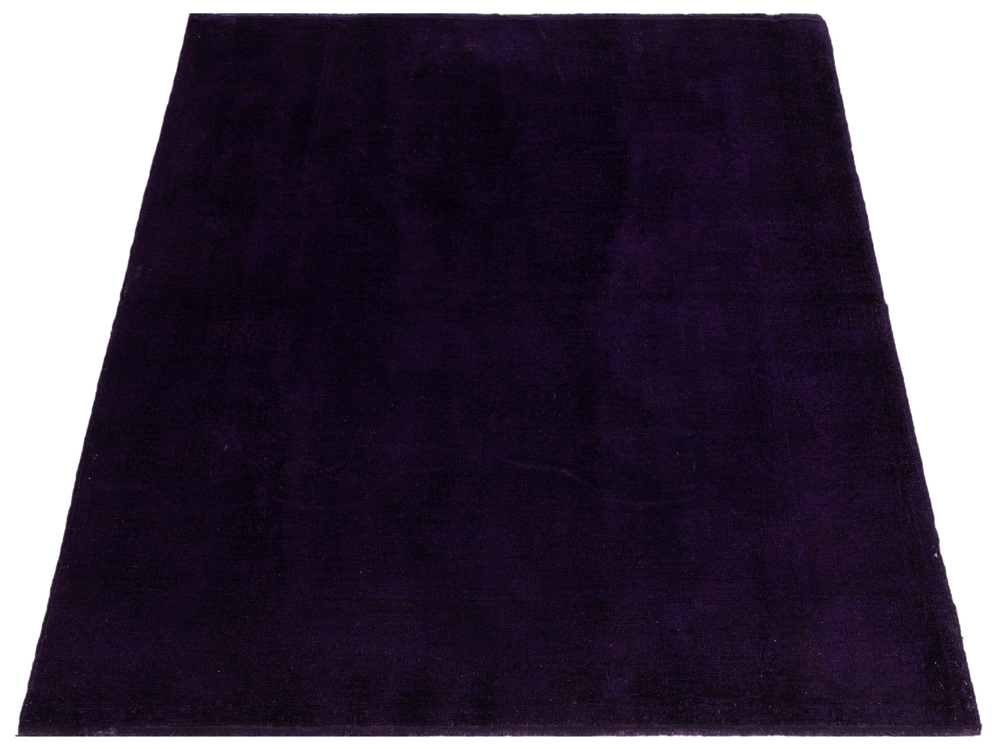 Vintage 78631 Dark Purple 6.10x7.7 Hand Knotted Rug