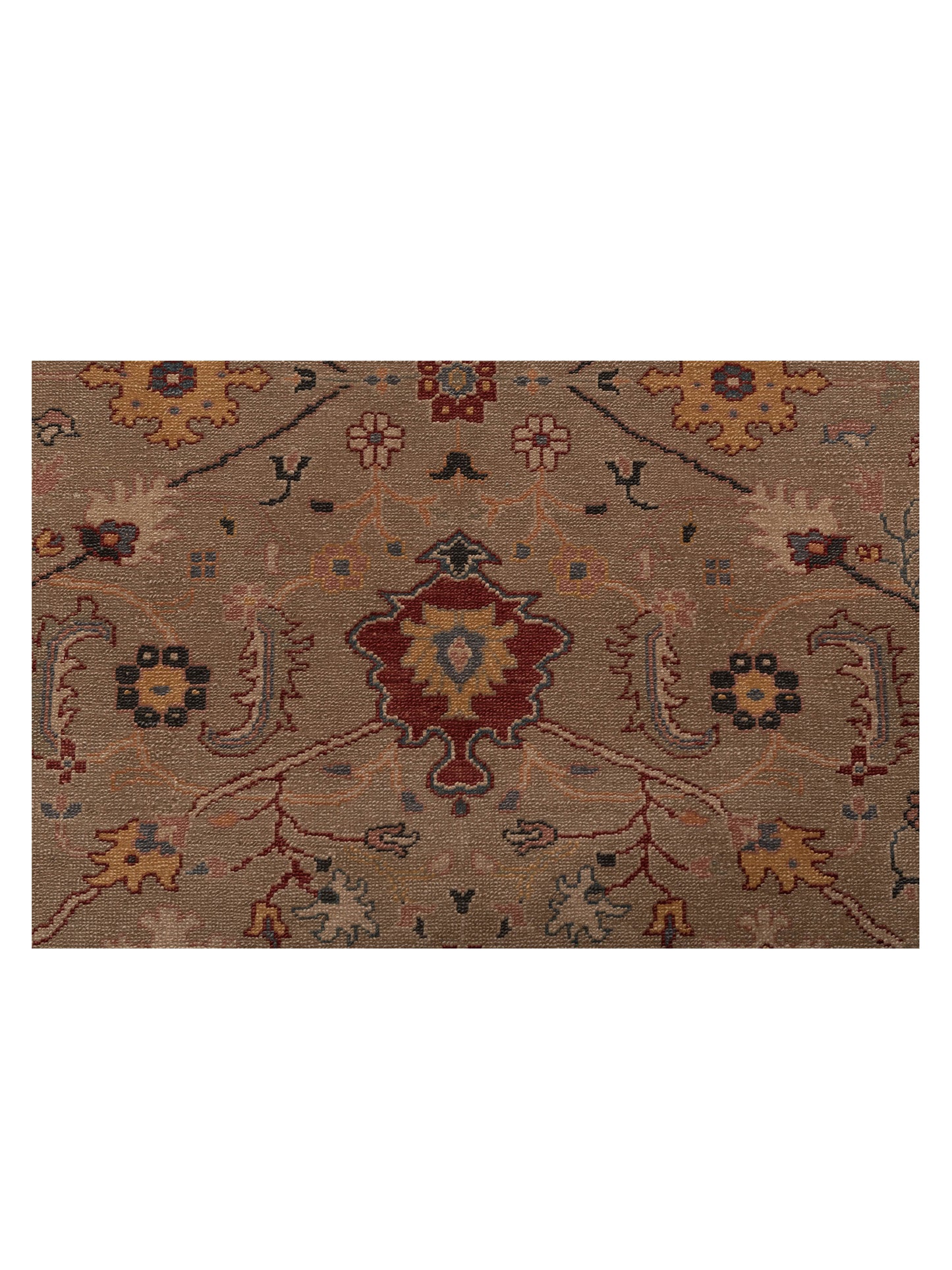 Turkish Elvan 79474 Silver Pink 11.1x18.4 Hand Knotted Rug