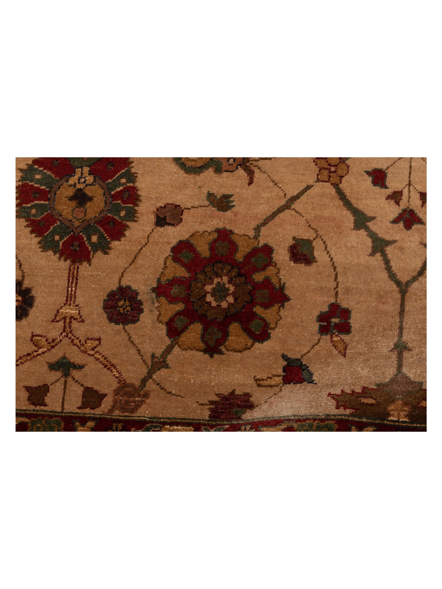 Elvan Turku Beige Gold 6x9 Hand Knotted Rug
