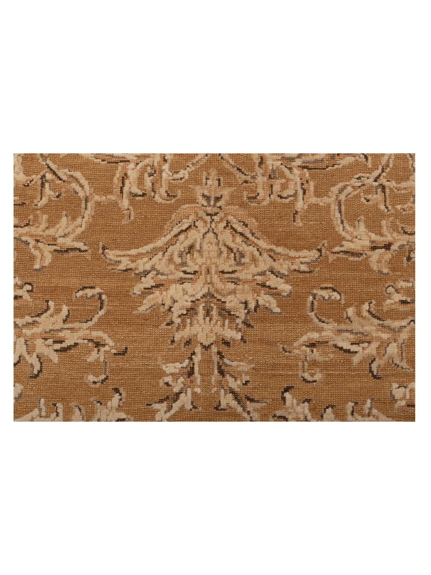 Turkish Elvan 79757 Gold Ivory 8x10.3 Hand Knotted Rug